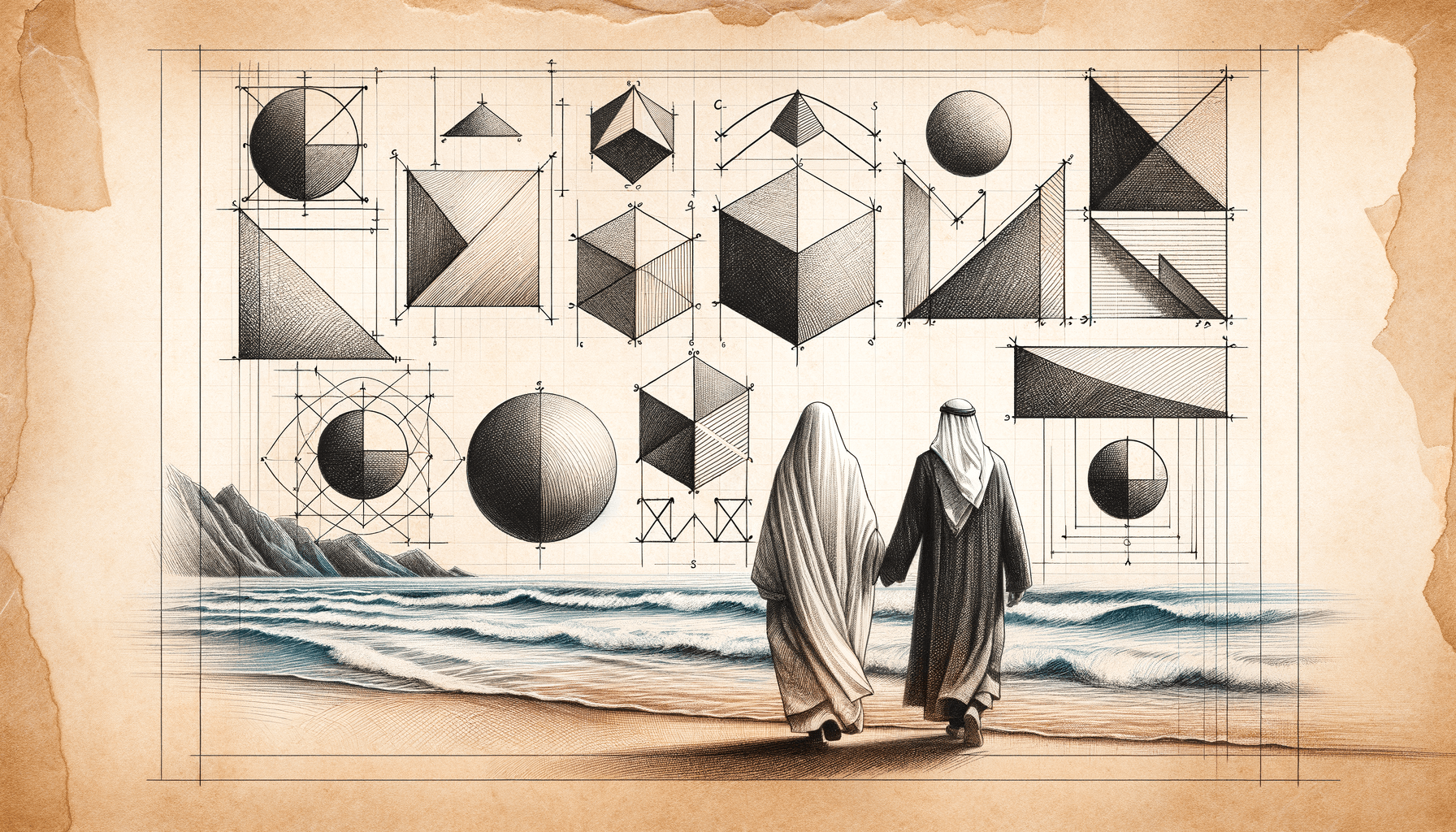 Serenity in Growth: Geometry to Love's Sketch - Teo Teglia Art