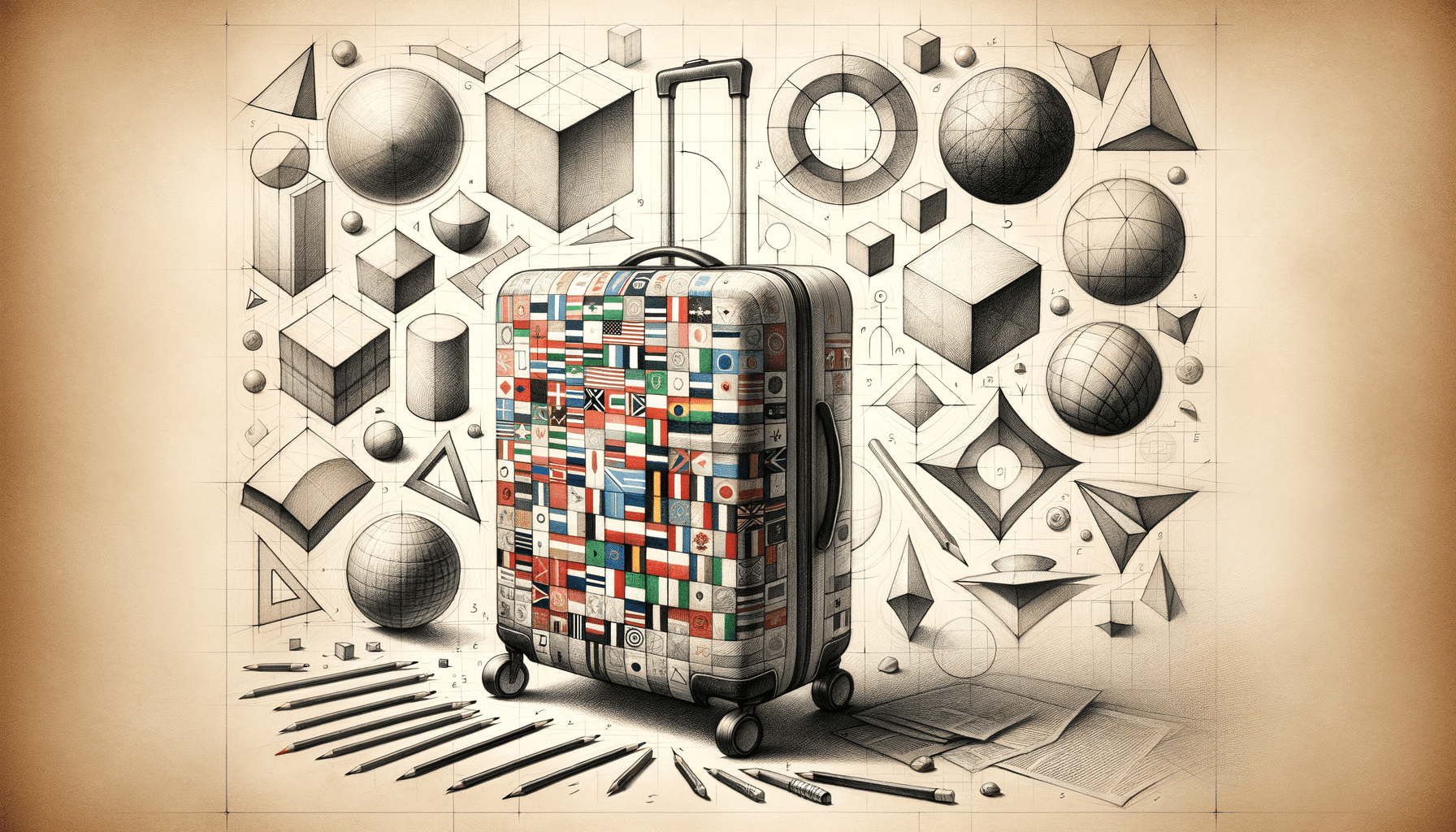 Sketches to Suitcases: A Nostalgic Global Journey - Teo Teglia Art
