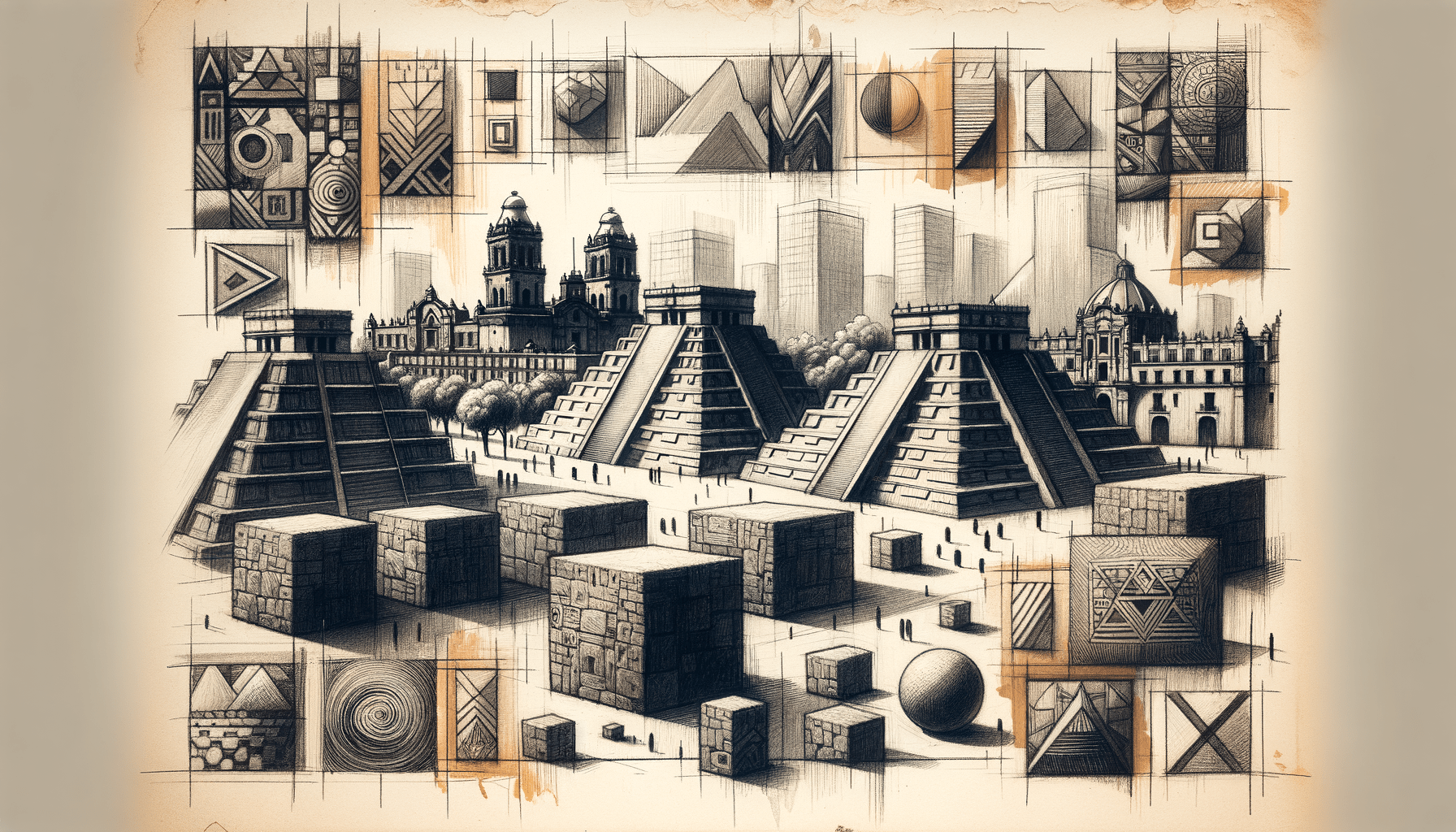 Unveiling Mexico City: A Journey from Shapes to Ruins - Teo Teglia Art