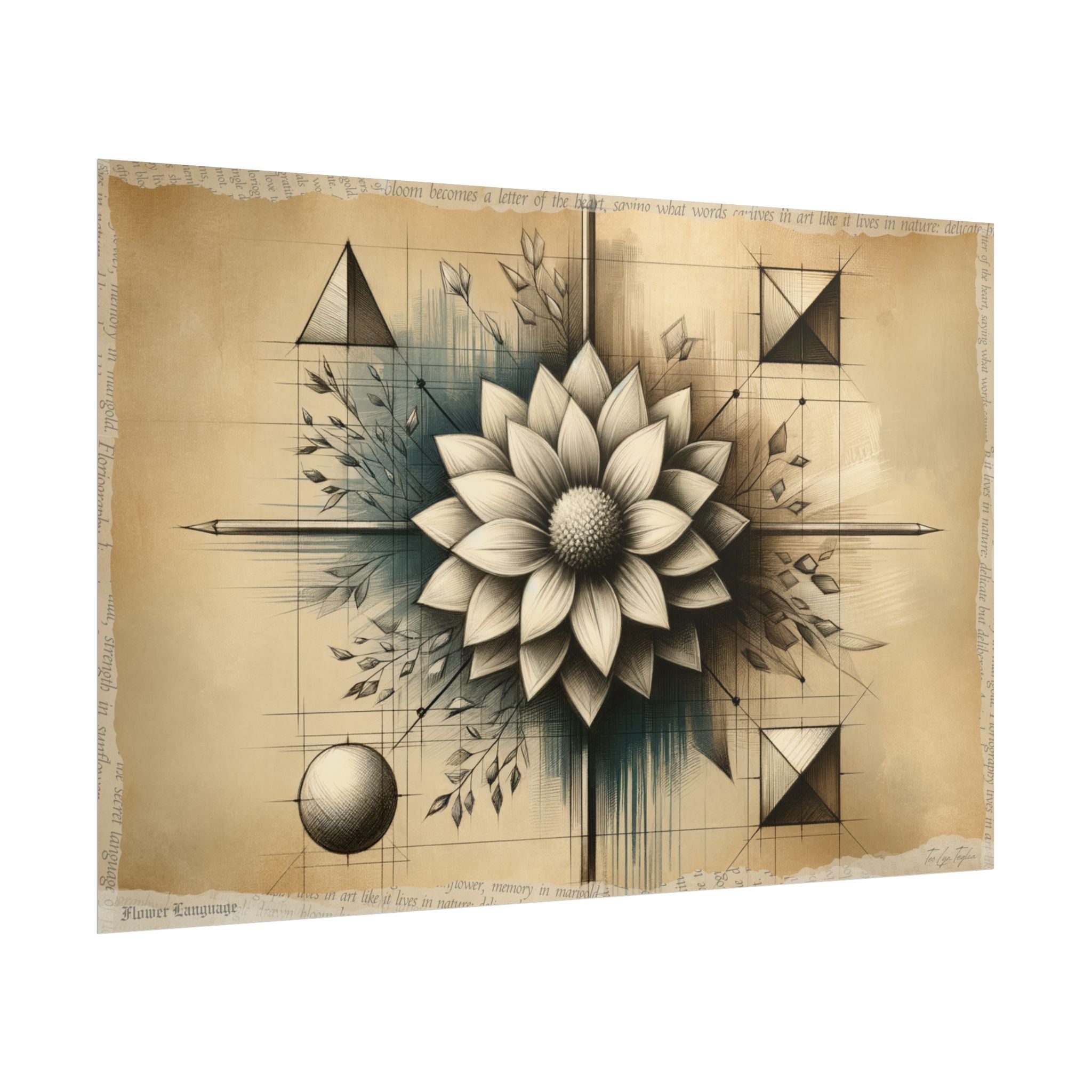 "Ascendancy of Radiant Bloom" - Art Print by Teo Teglia Art