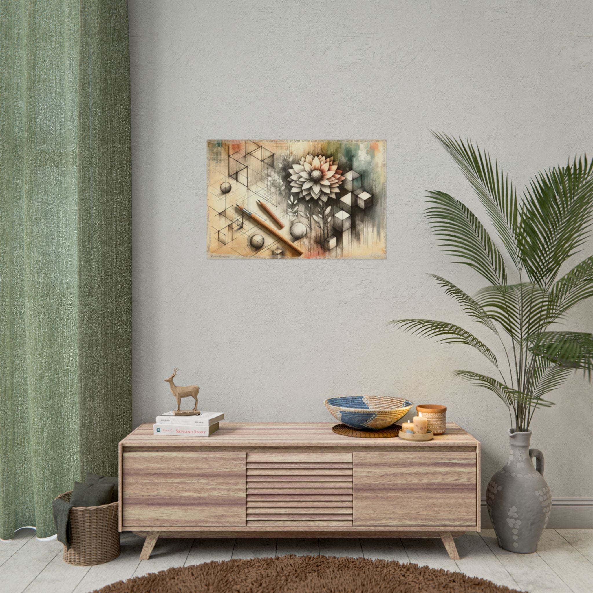 Blossom of Abstract Realism - Art Print by Teo Teglia Art