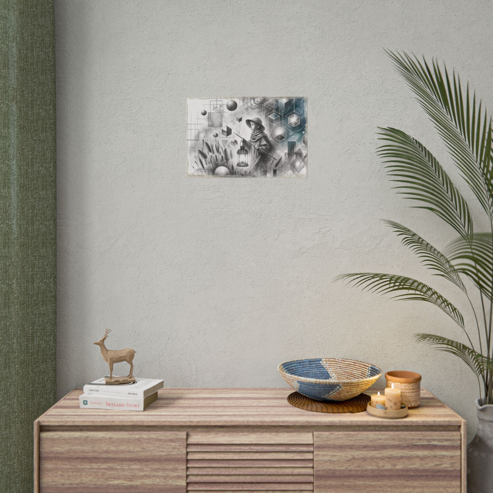 Child In Graphite Dreamscape - Art Print by Teo Teglia Art