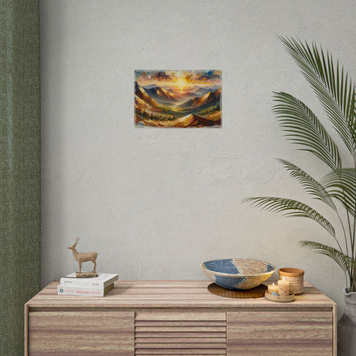 Dawn's Metallic Embrace - Art Print by Teo Teglia Art