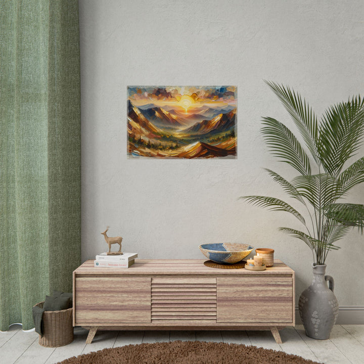 Dawn's Metallic Embrace - Art Print by Teo Teglia Art