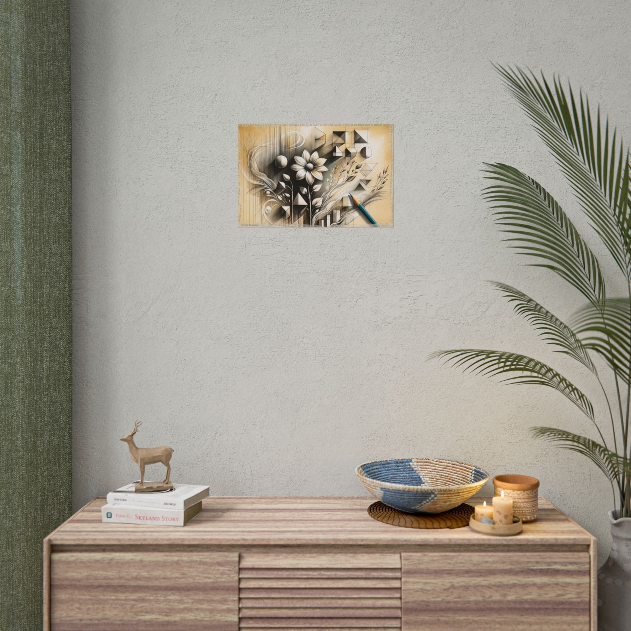 Emerging Geometry Blooms - Art Print by Teo Teglia Art
