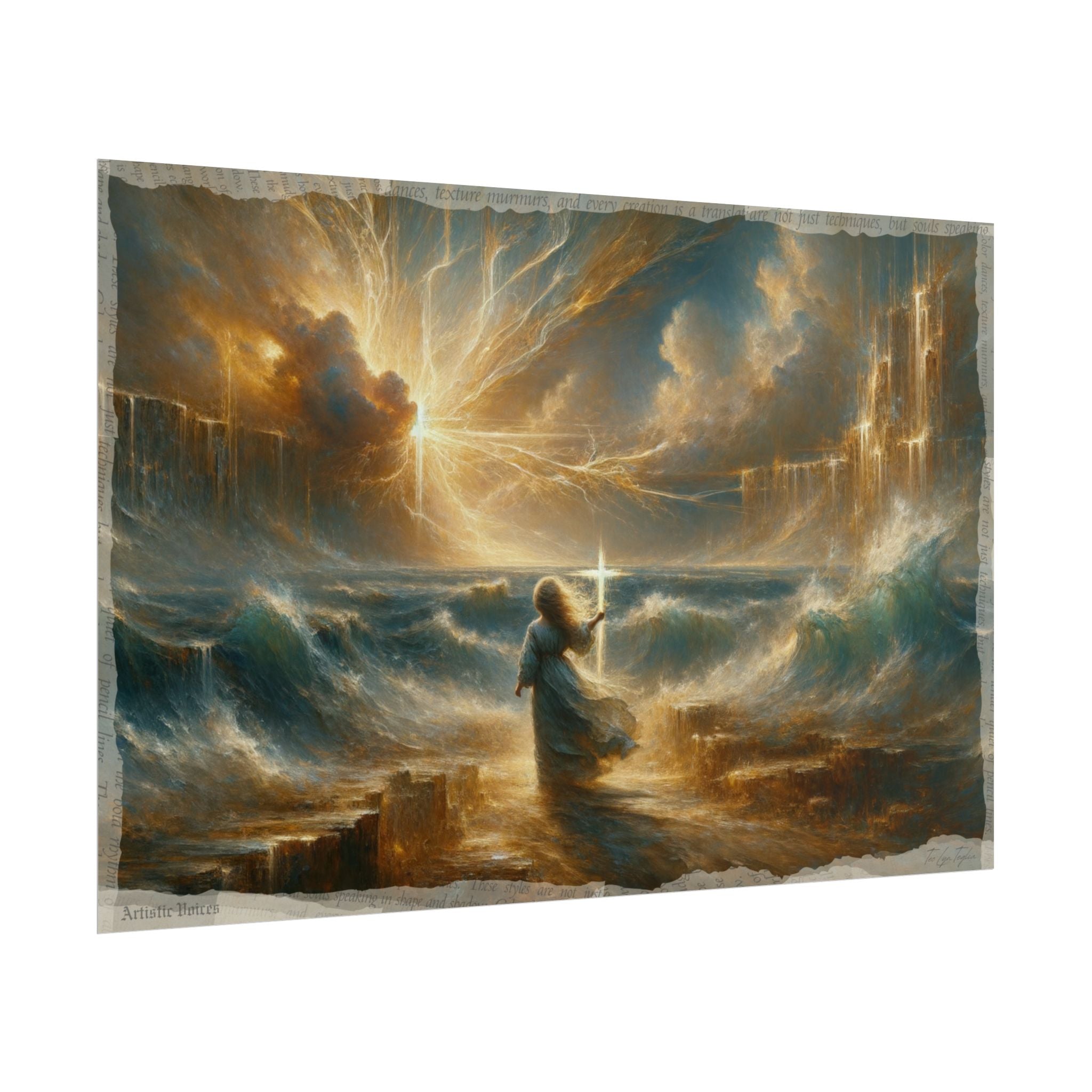 🖌️ Ethereal Divinity Reverie - Art Print by Teo Teglia Art