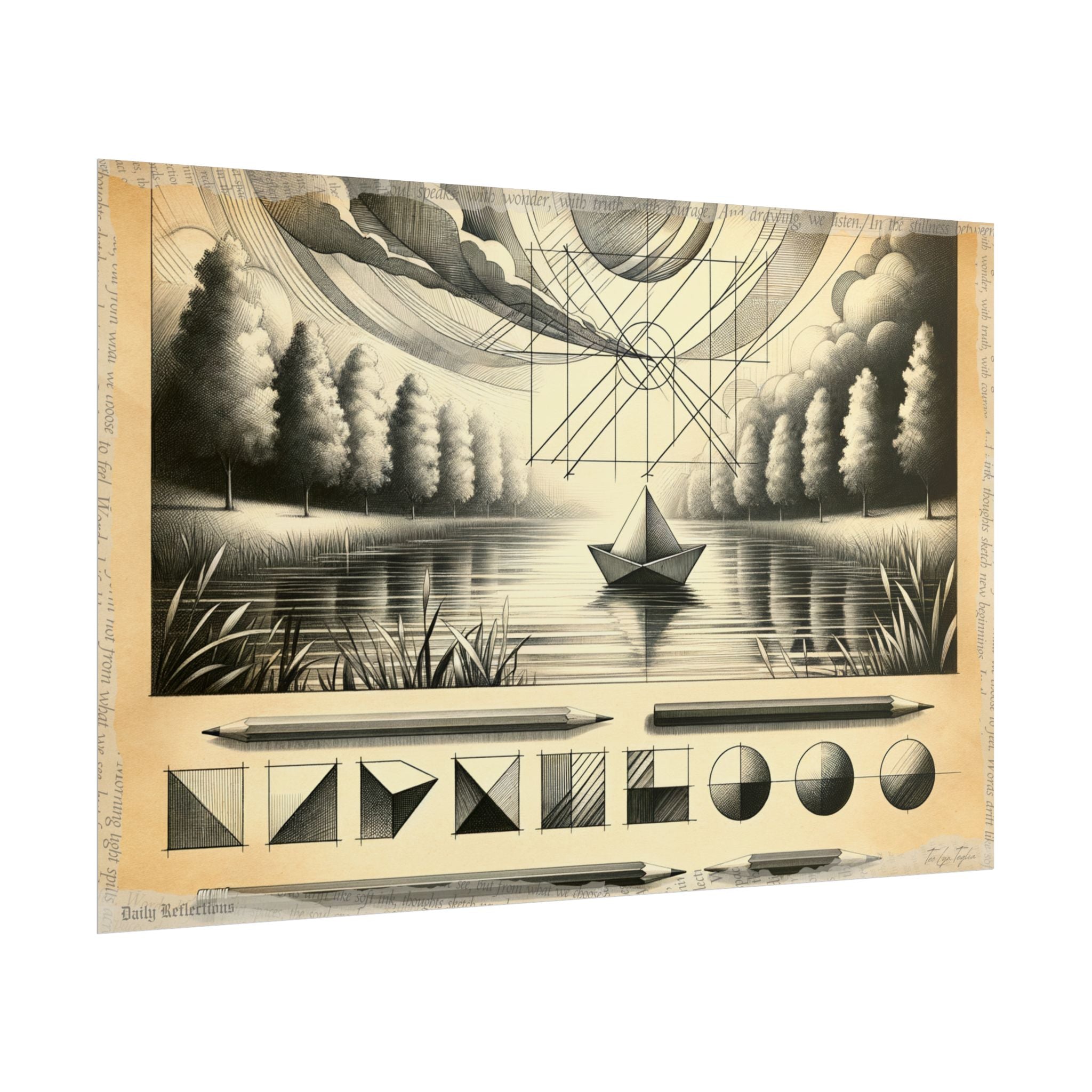 Evolution of Serenity Sketch - Art Print by Teo Teglia Art