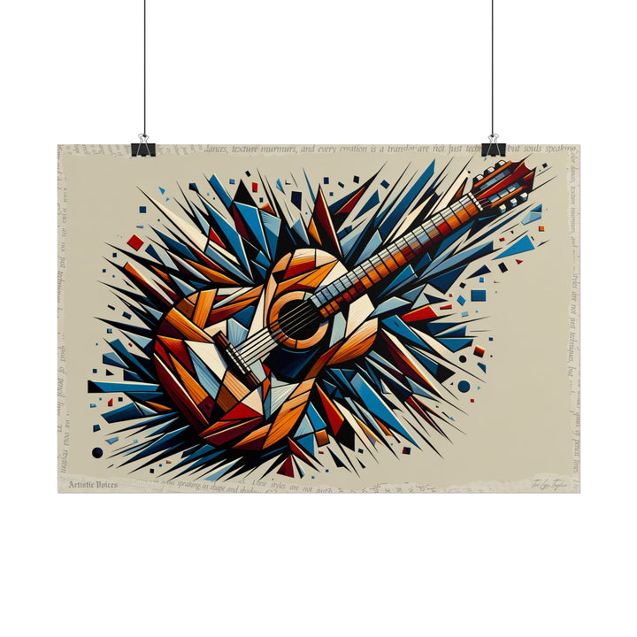 🖌️ Fractured Melody Echoes - Art Print by Teo Teglia Art