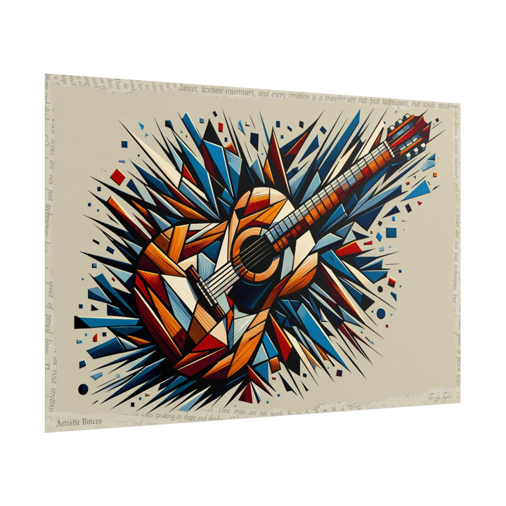 🖌️ Fractured Melody Echoes - Art Print by Teo Teglia Art