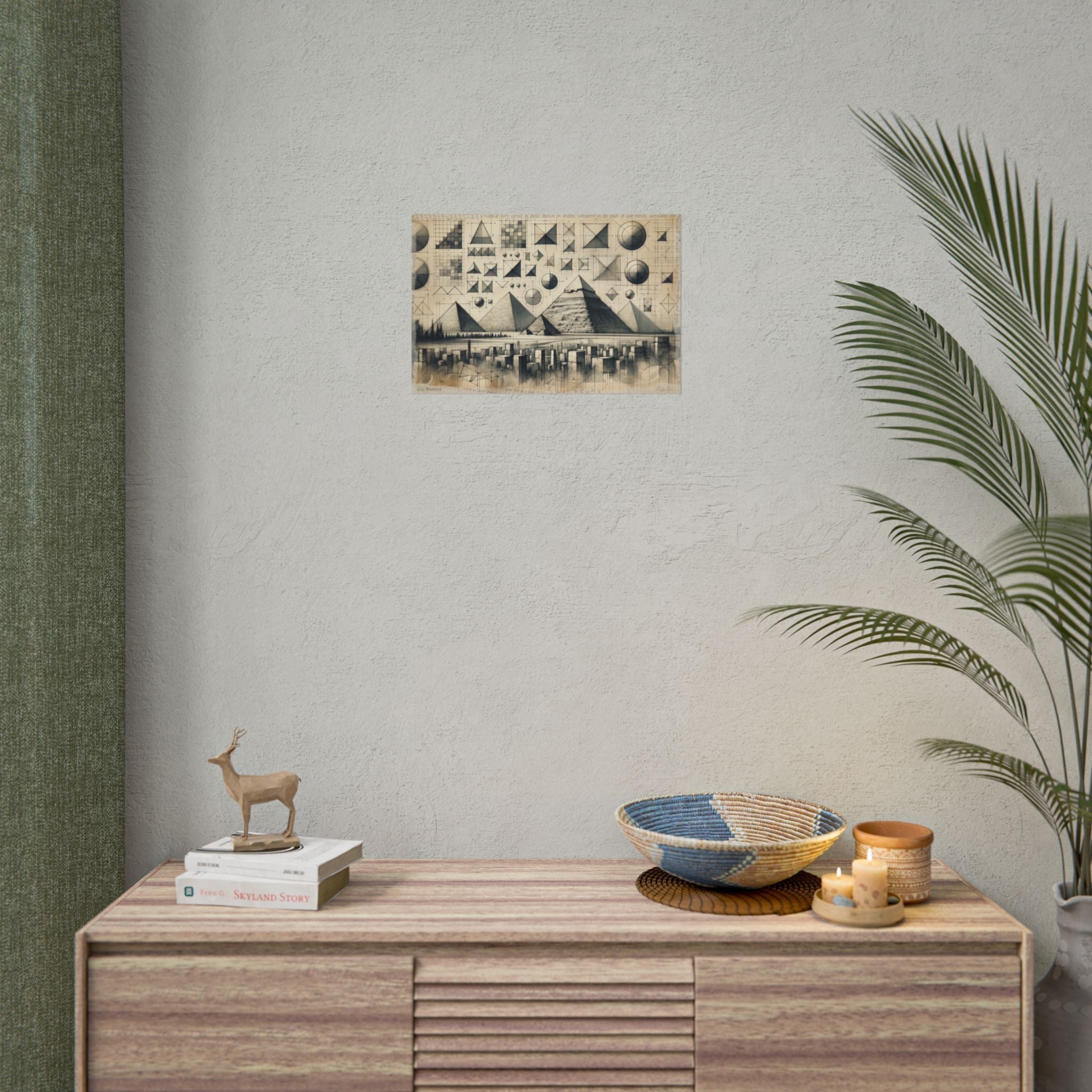 ✏️ Genesis of Geometry Cityscape - Art Print by Teo Teglia Art