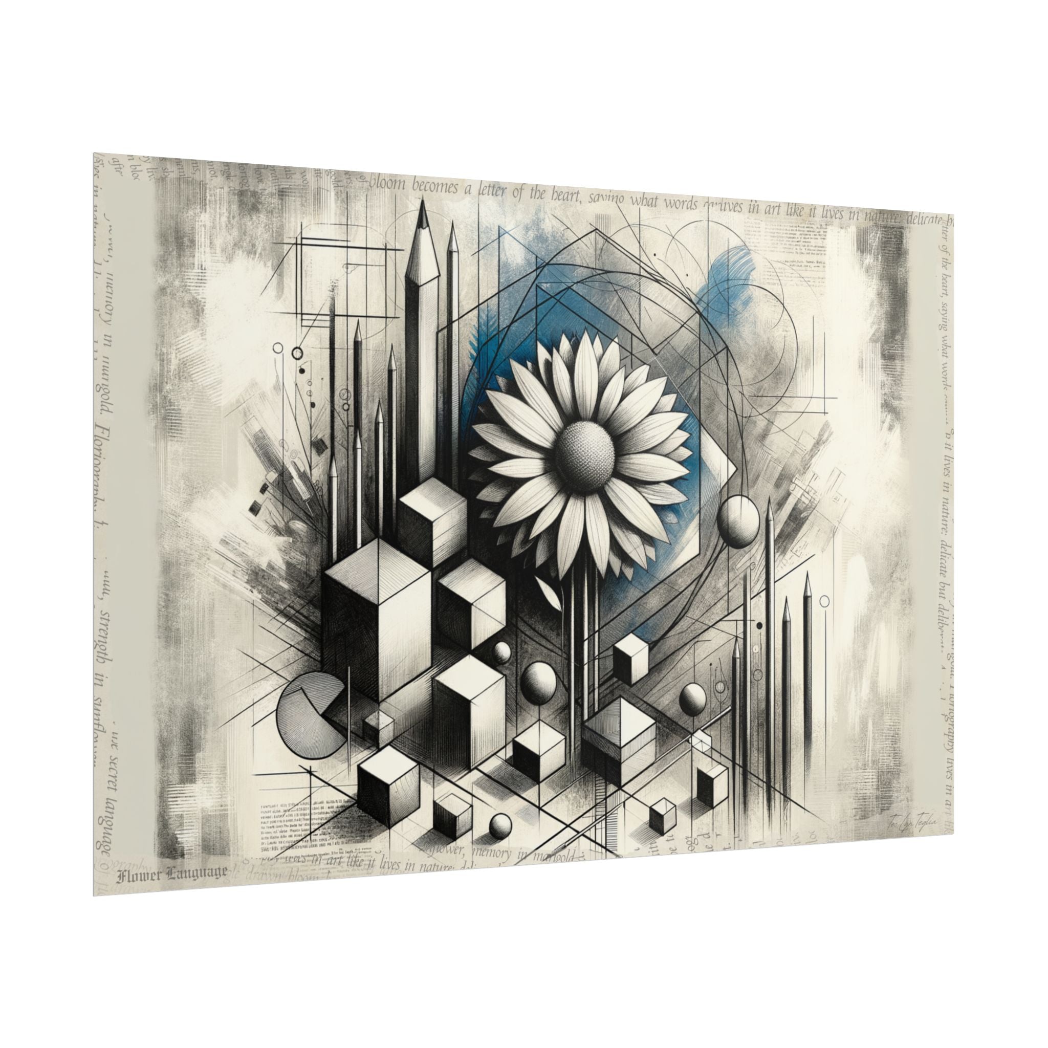 Geometric Bloom of Wisdom - Art Print by Teo Teglia Art