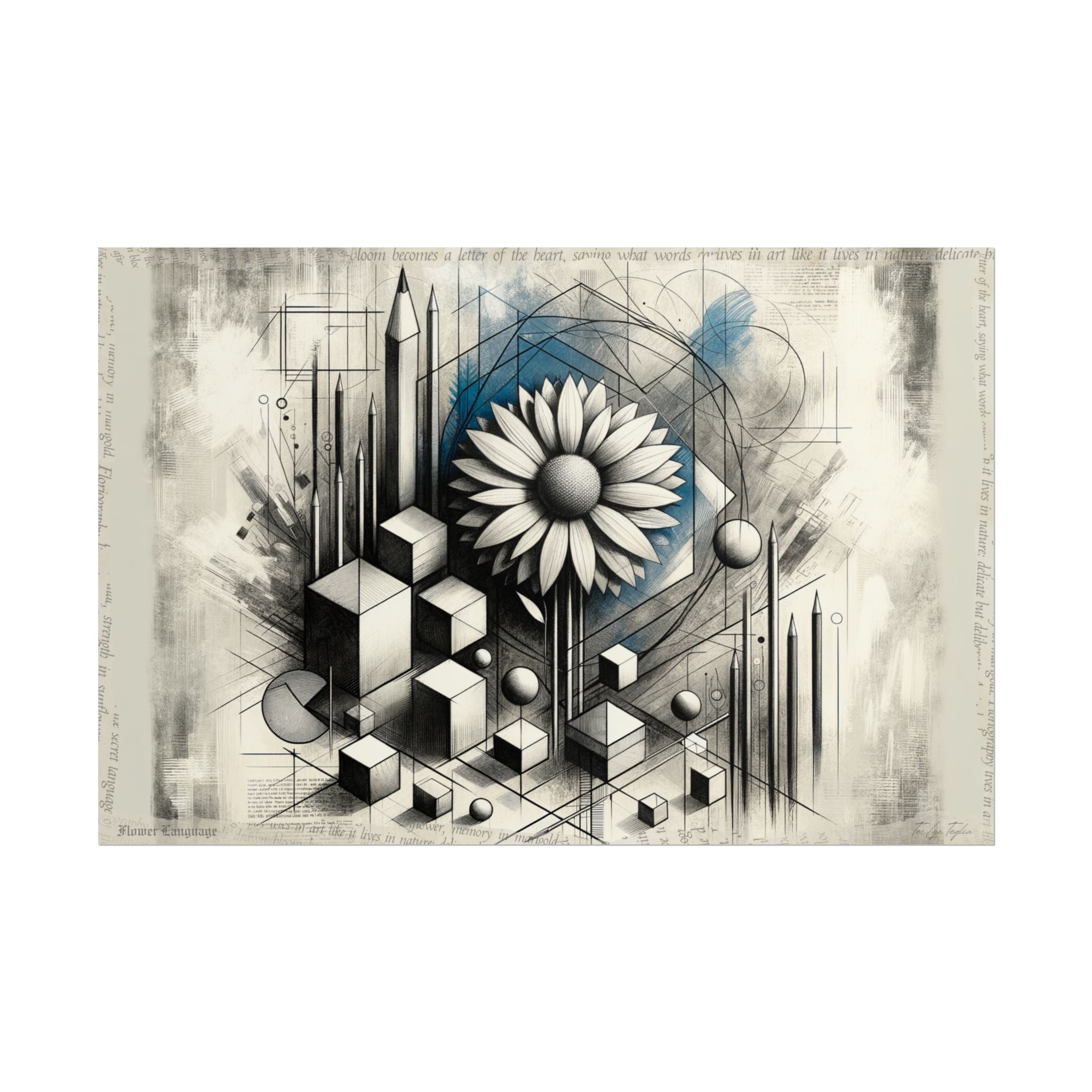 Geometric Bloom of Wisdom - Art Print by Teo Teglia Art
