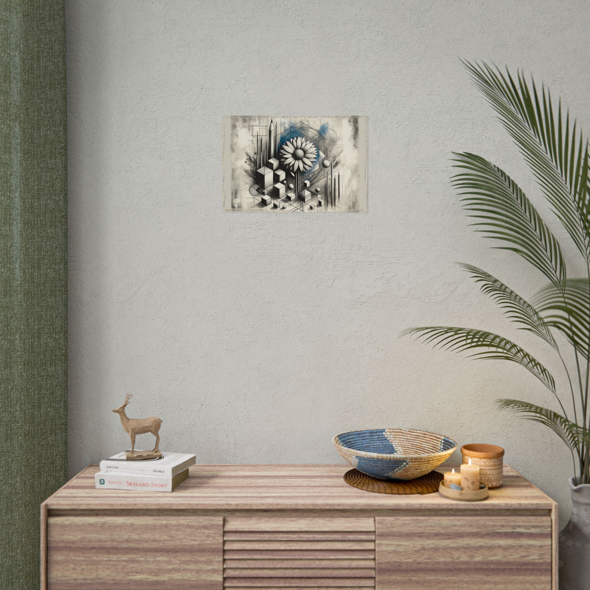 Geometric Bloom of Wisdom - Art Print by Teo Teglia Art