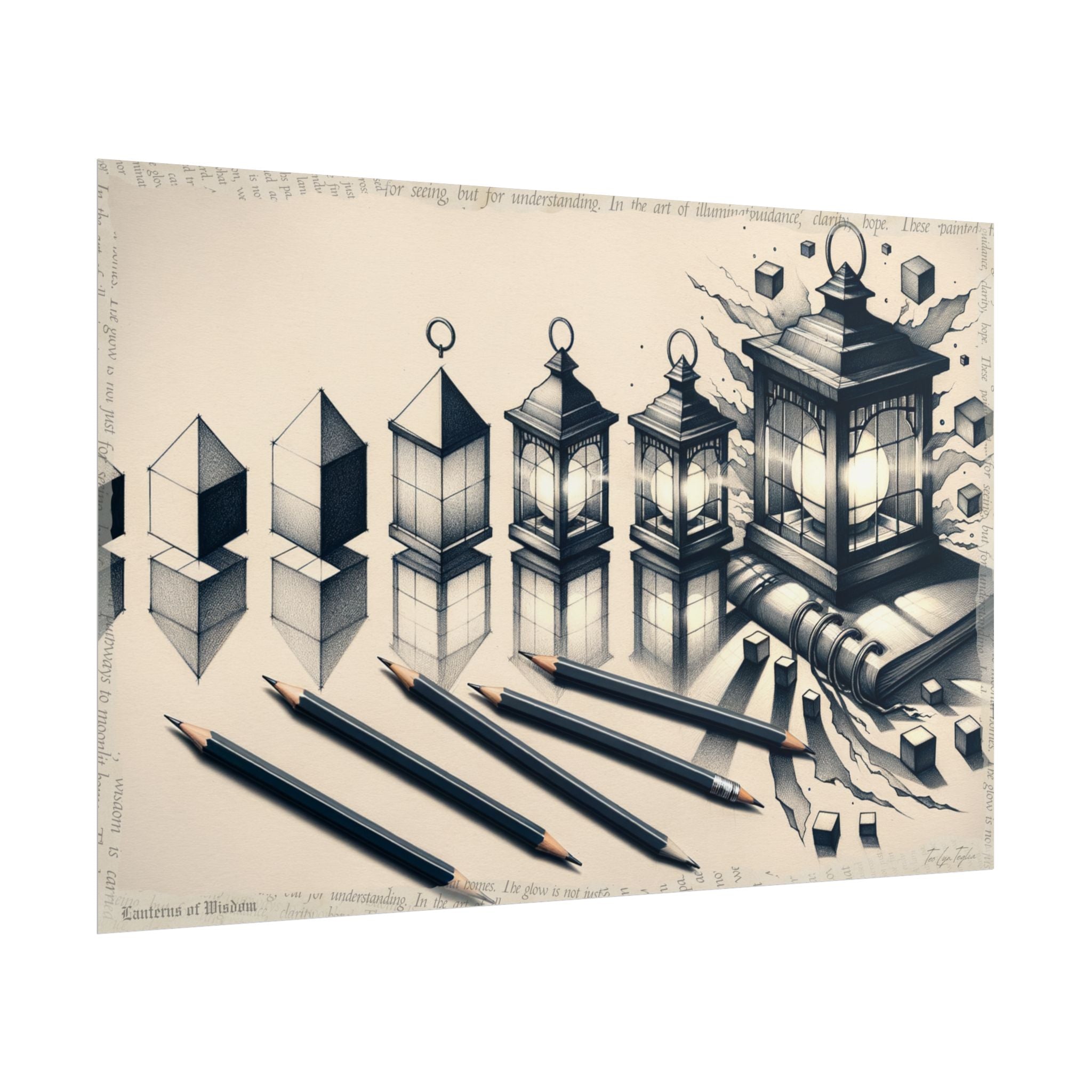 Geometric Dreams Unfolding - Art Print by Teo Teglia Art