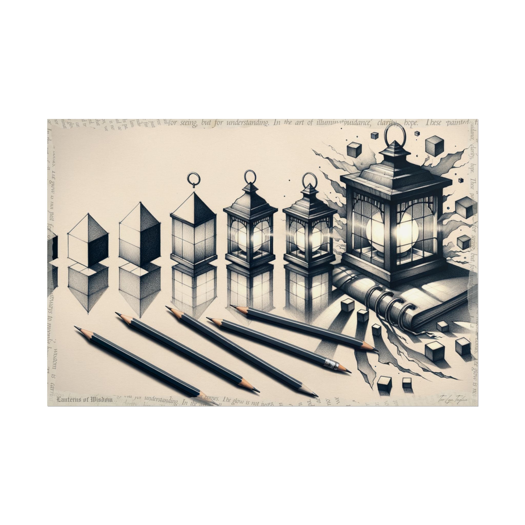 Geometric Dreams Unfolding - Art Print by Teo Teglia Art