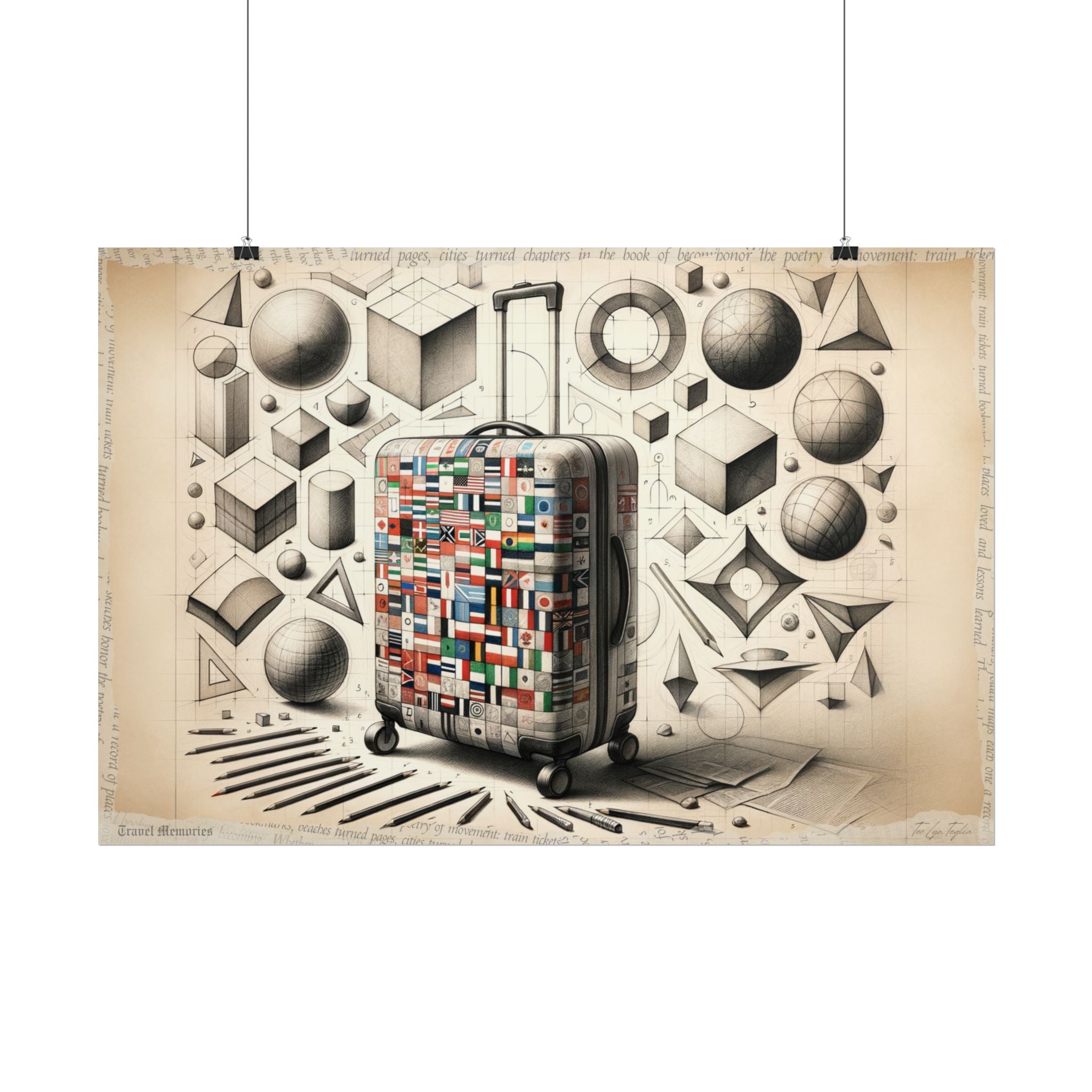 Geometric Journey Unfolding - Art Print by Teo Teglia Art