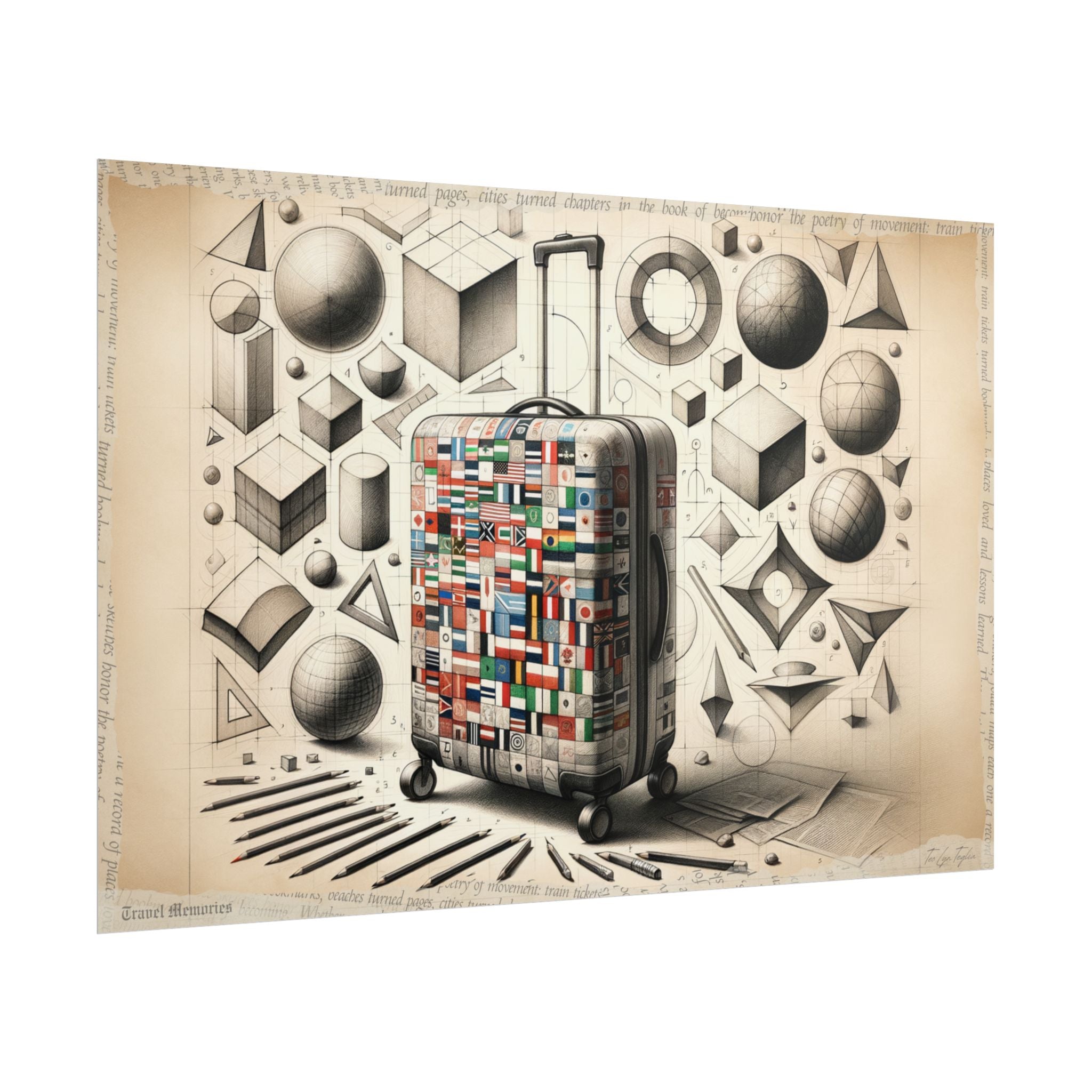 Geometric Journey Unfolding - Art Print by Teo Teglia Art