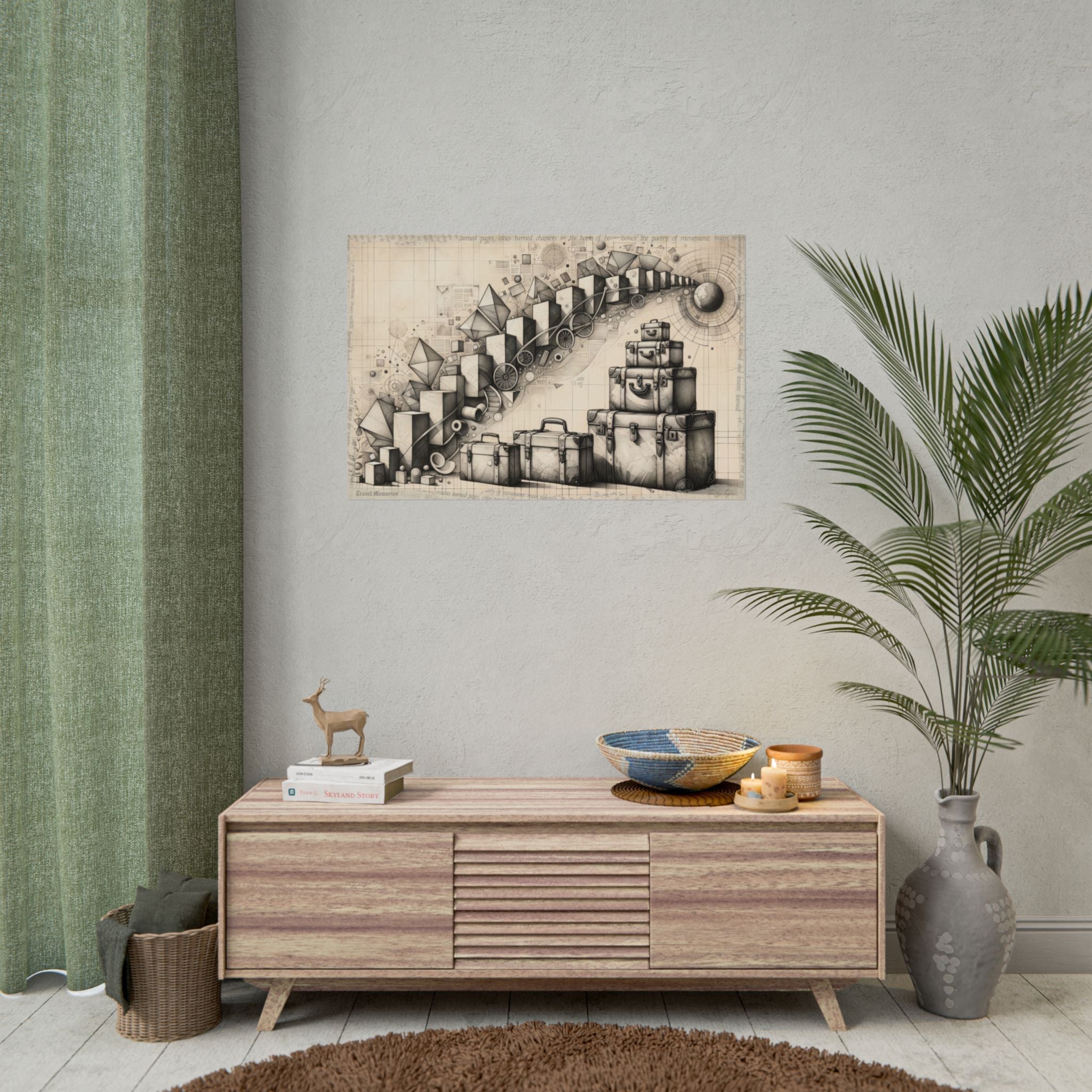 "Geometric Journey Unveiled" - Art Print by Teo Teglia Art