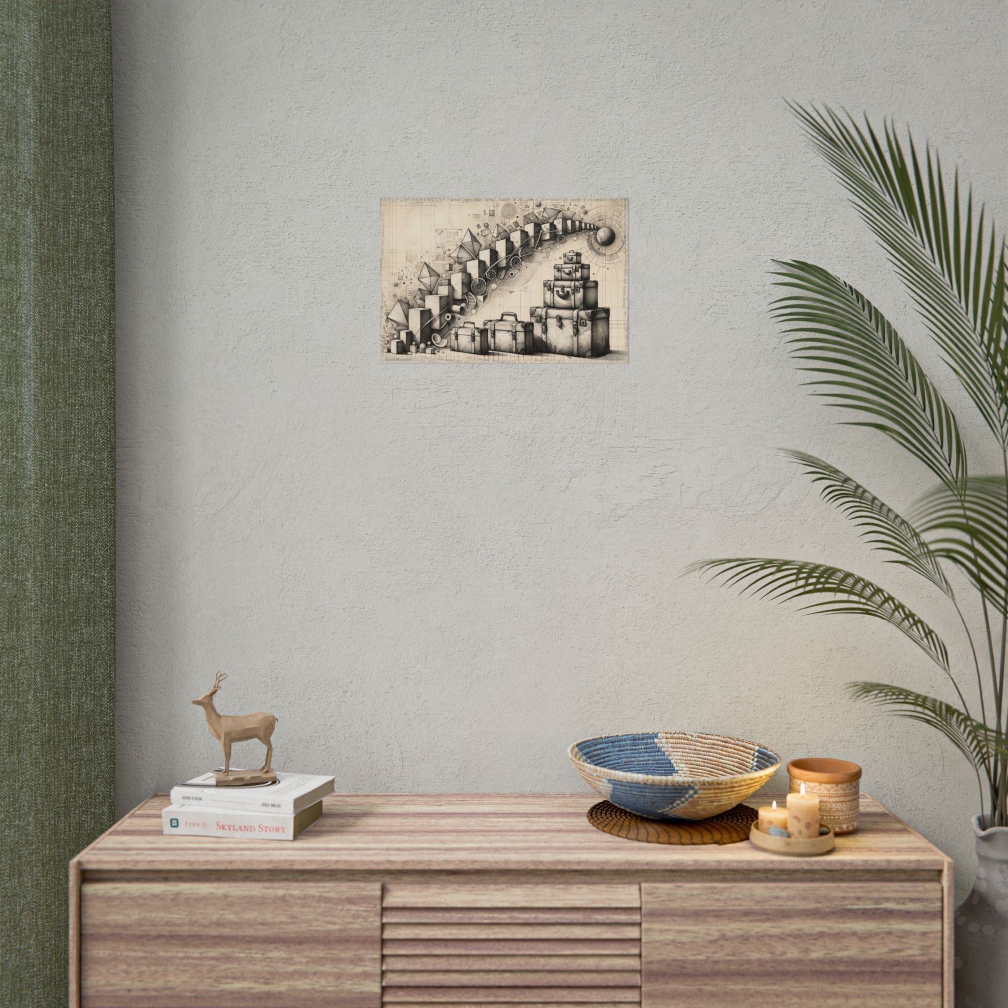 "Geometric Journey Unveiled" - Art Print by Teo Teglia Art
