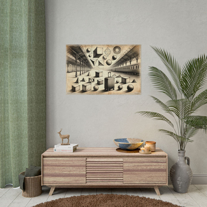 Geometric Voyage Unraveled - Art Print by Teo Teglia Art