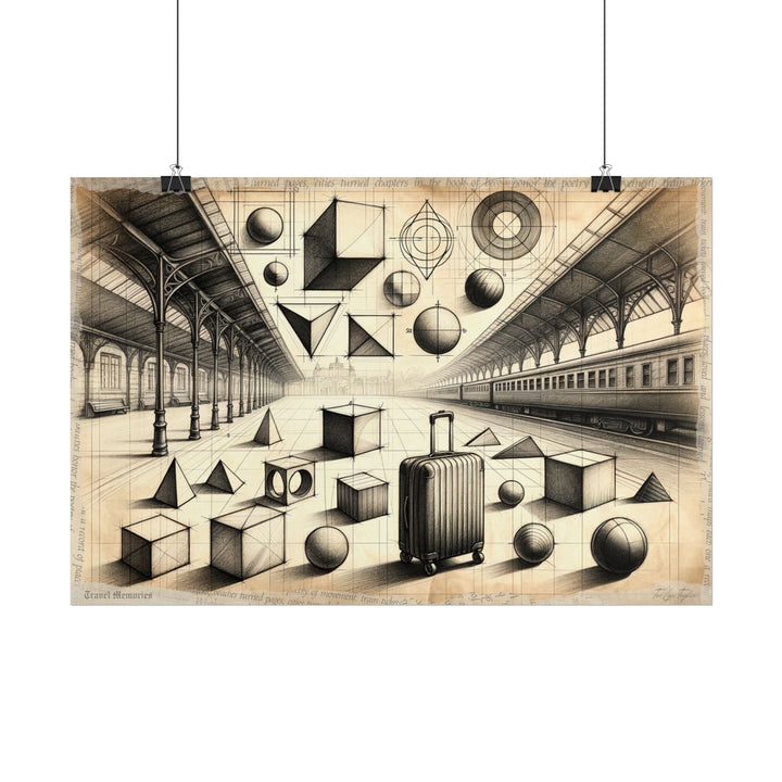 Geometric Voyage Unraveled - Art Print by Teo Teglia Art