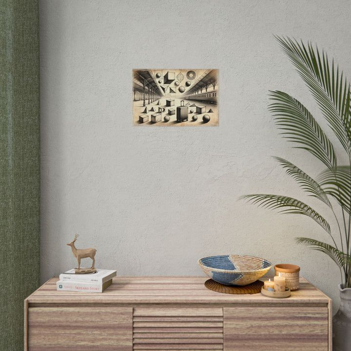 Geometric Voyage Unraveled - Art Print by Teo Teglia Art