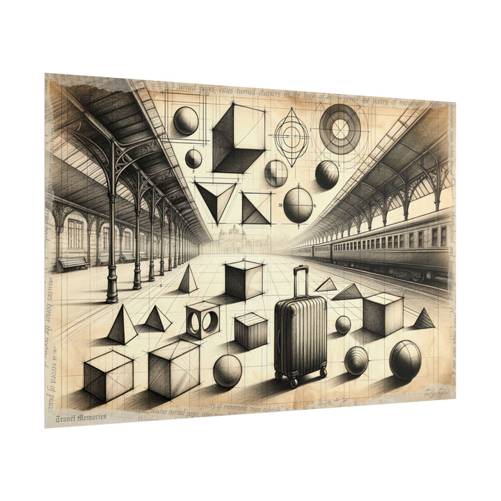 Geometric Voyage Unraveled - Art Print by Teo Teglia Art
