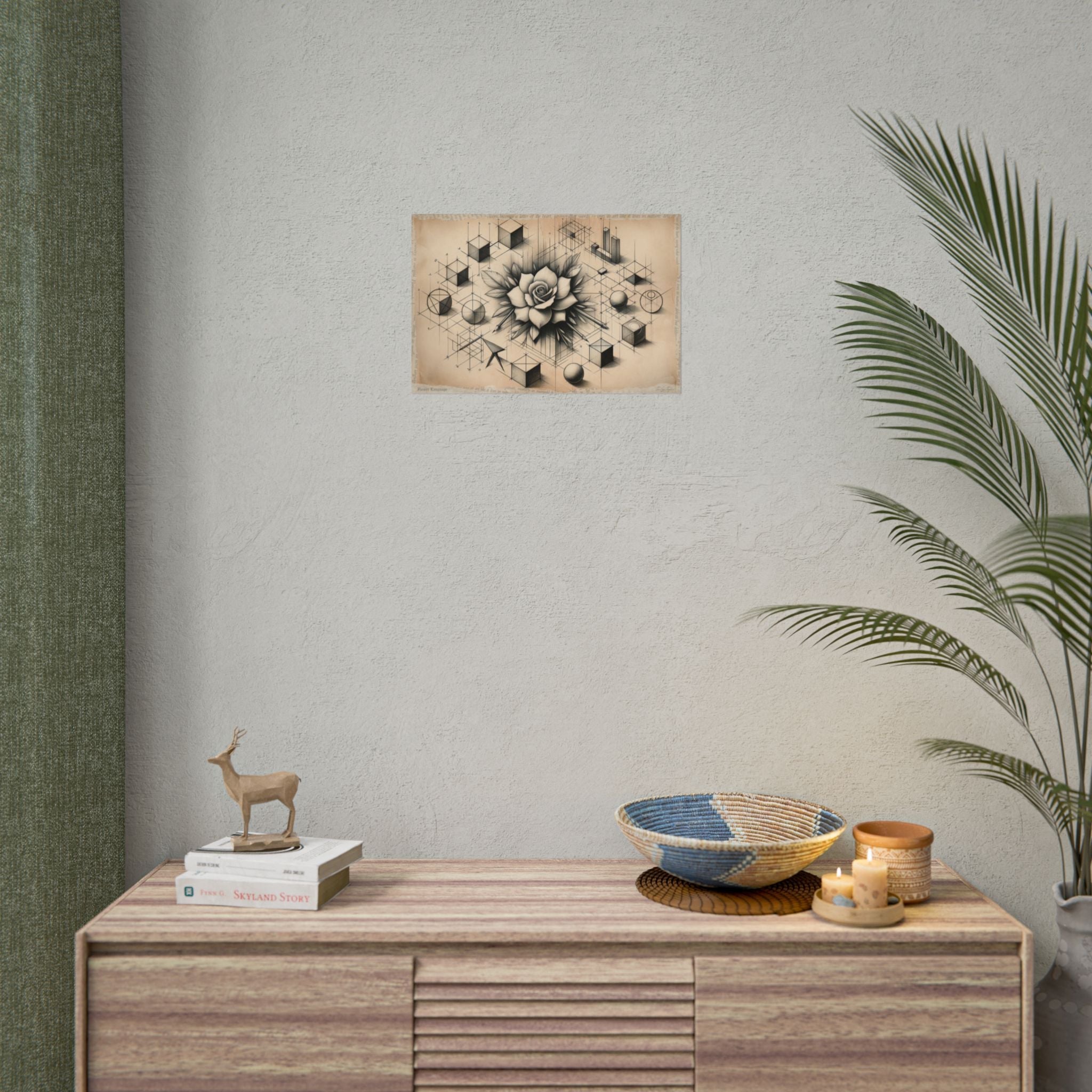 Geometry Blooms Emotion - Art Print by Teo Teglia Art