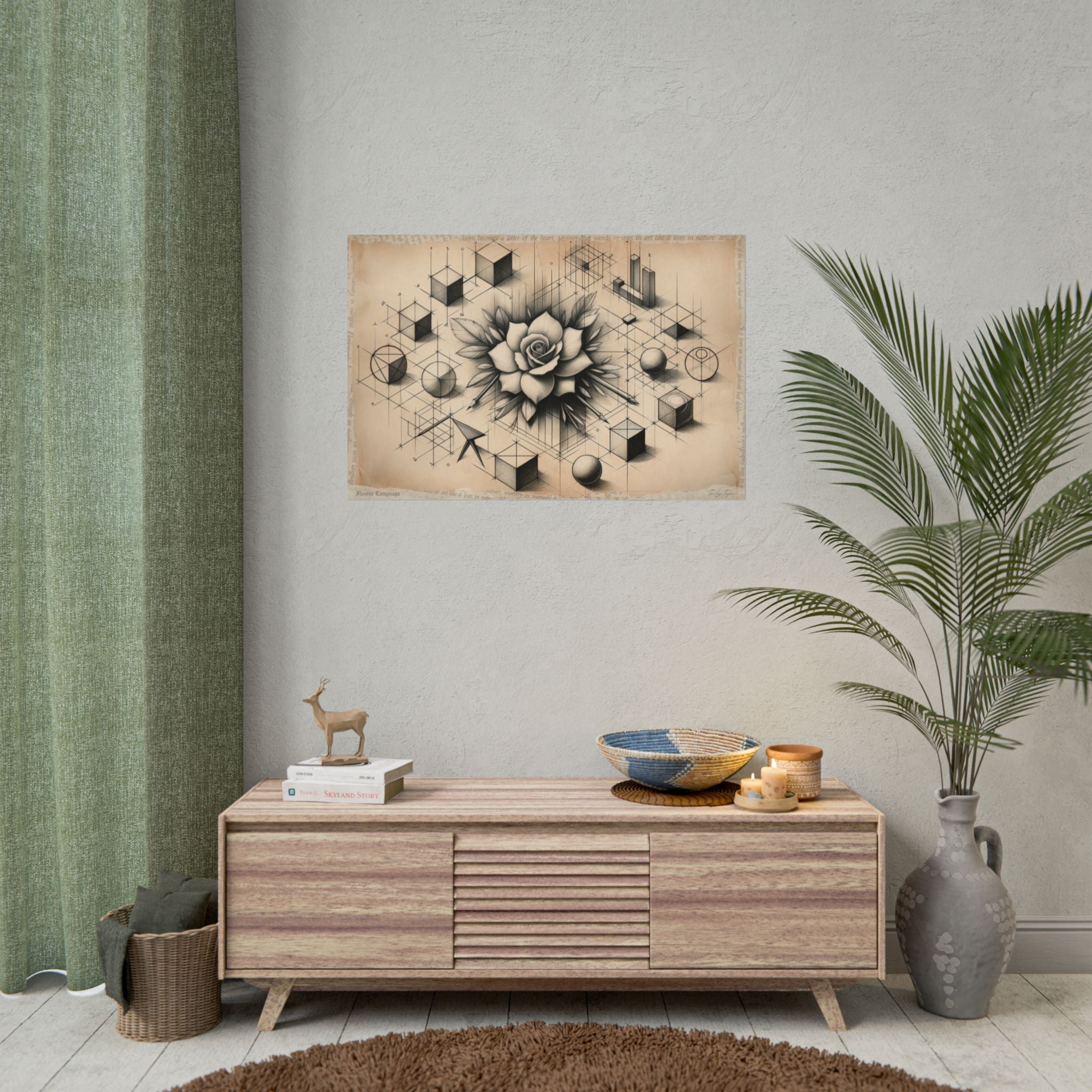 Geometry Blooms Emotion - Art Print by Teo Teglia Art