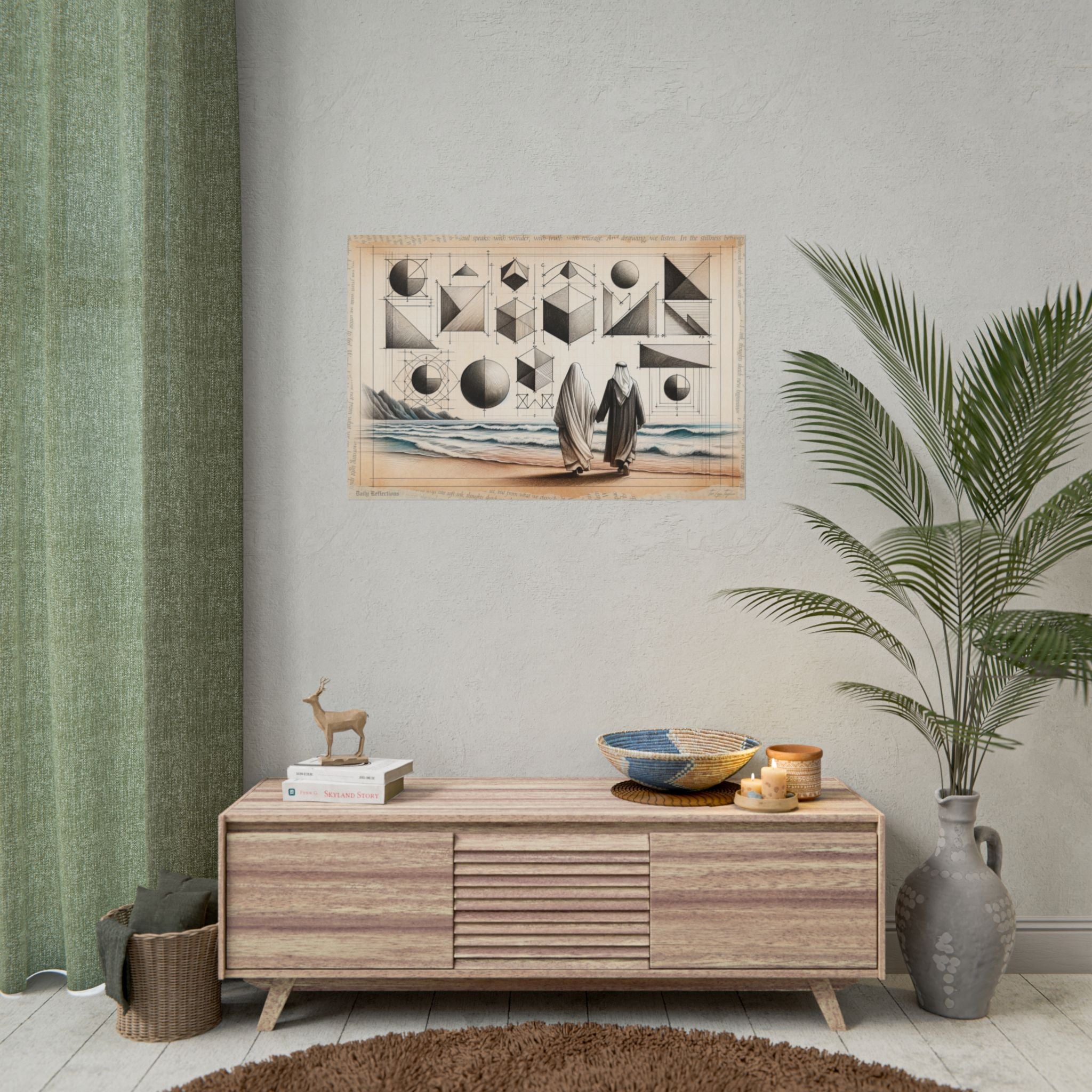 Geometry Blooms in Love - Art Print by Teo Teglia Art