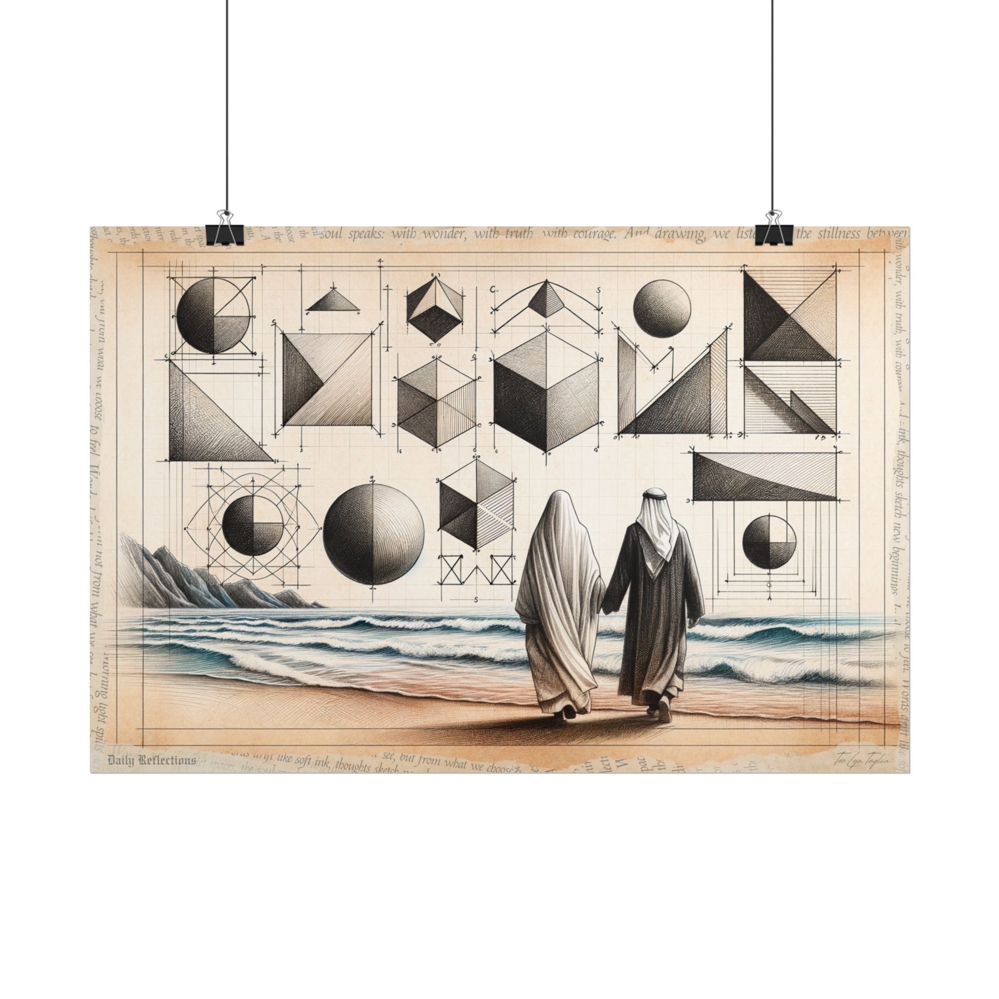 Geometry Blooms in Love - Art Print by Teo Teglia Art