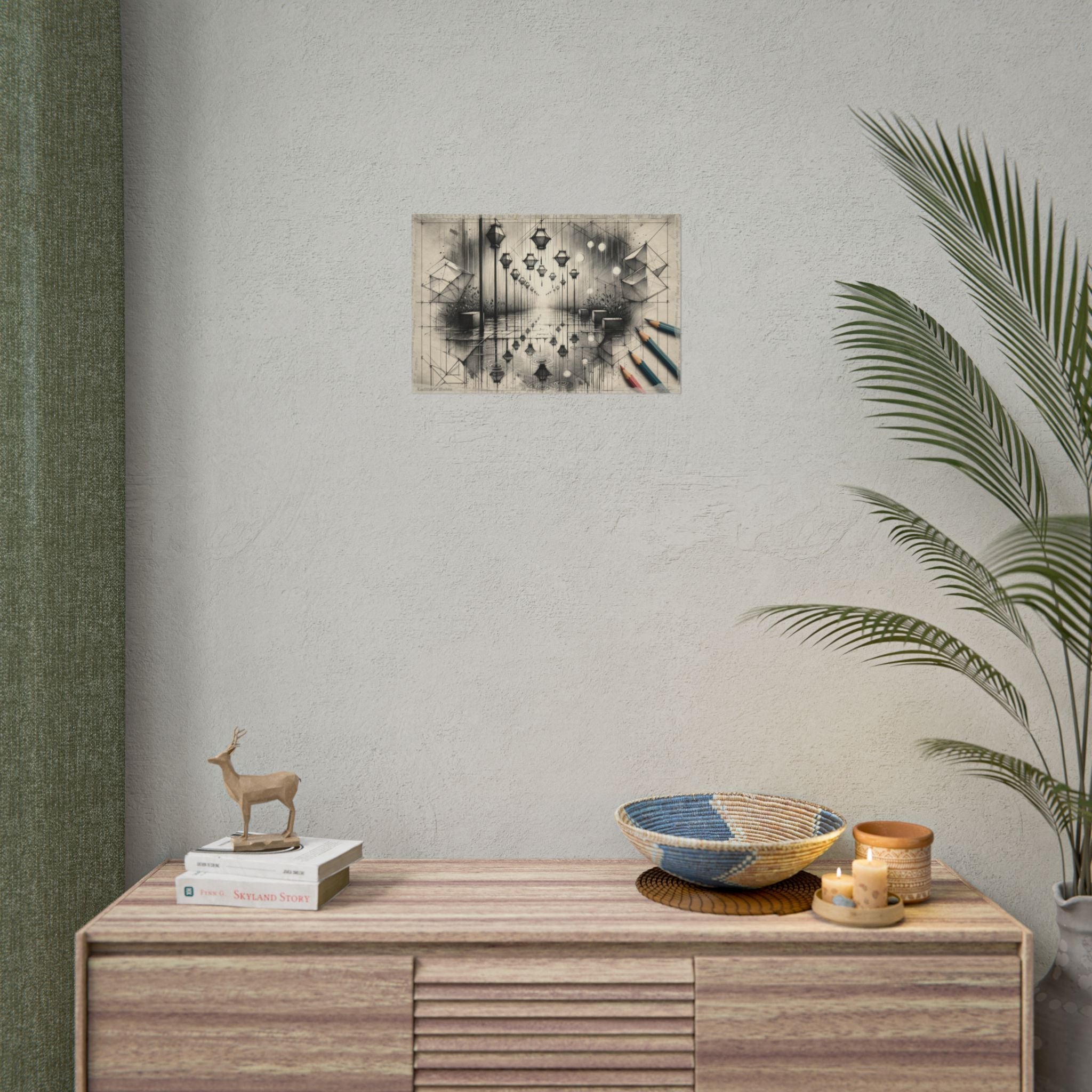 Geometry Dreams in Rainfall - Art Print by Teo Teglia Art