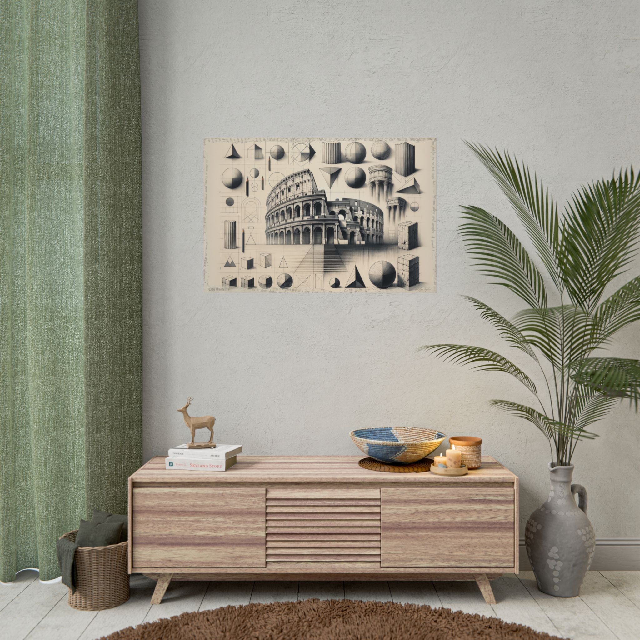 Geometry Dreams to Roman Echoes - Art Print by Teo Teglia Art