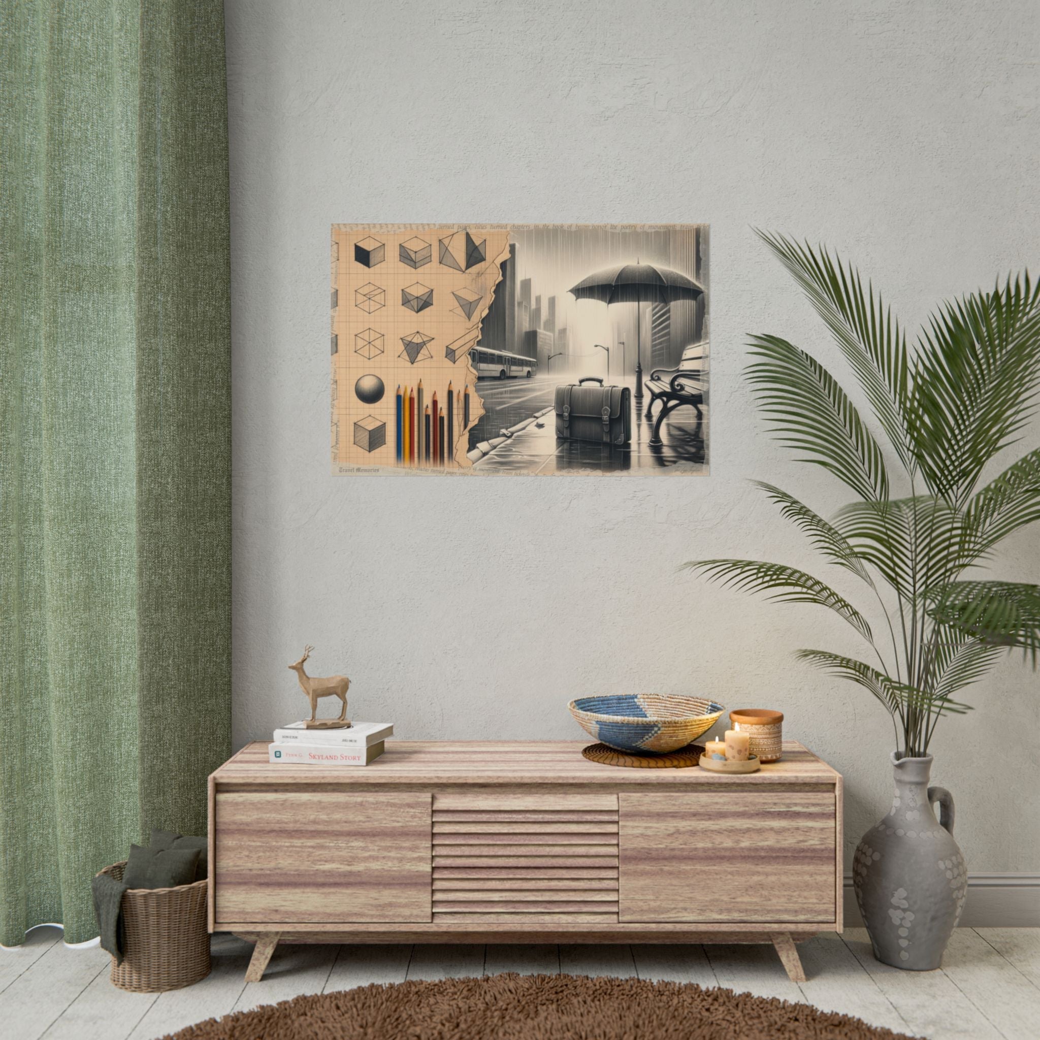 Geometry Melting Into Reality - Art Print by Teo Teglia Art