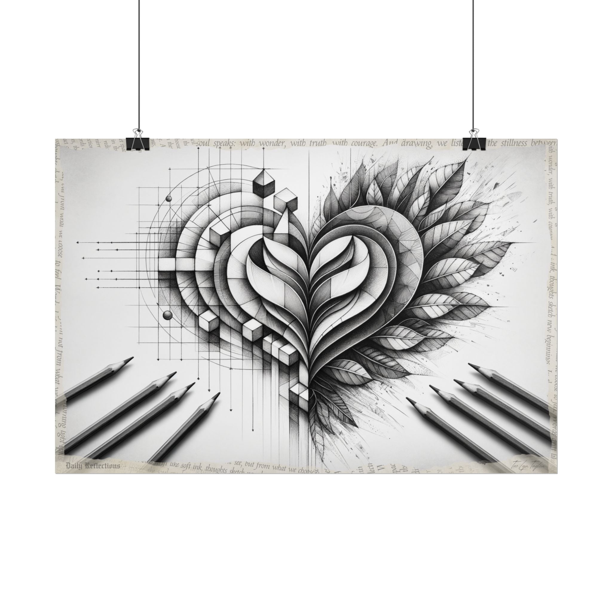 "Geometry of Graceful Gratitude" - Art Print by Teo Teglia Art