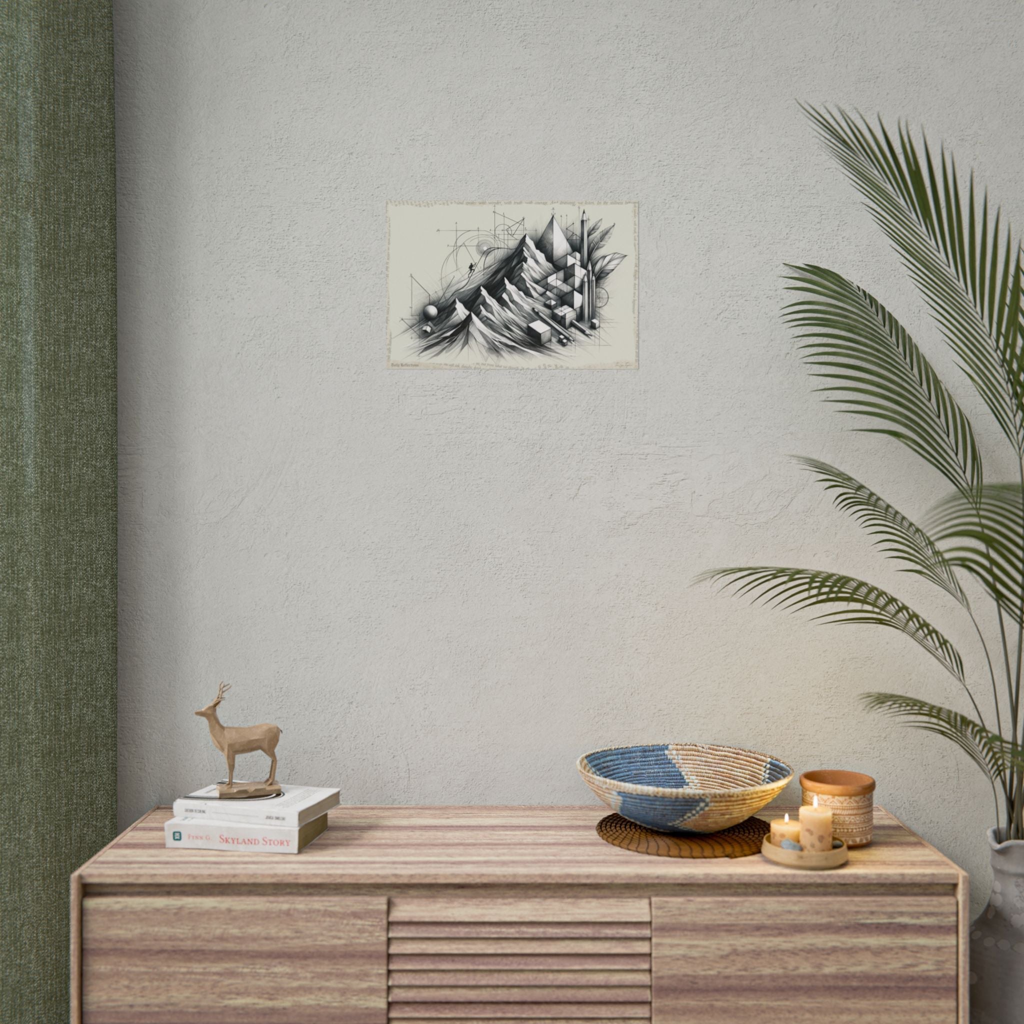 "Geometry's Ascent to Summit" - Art Print by Teo Teglia Art