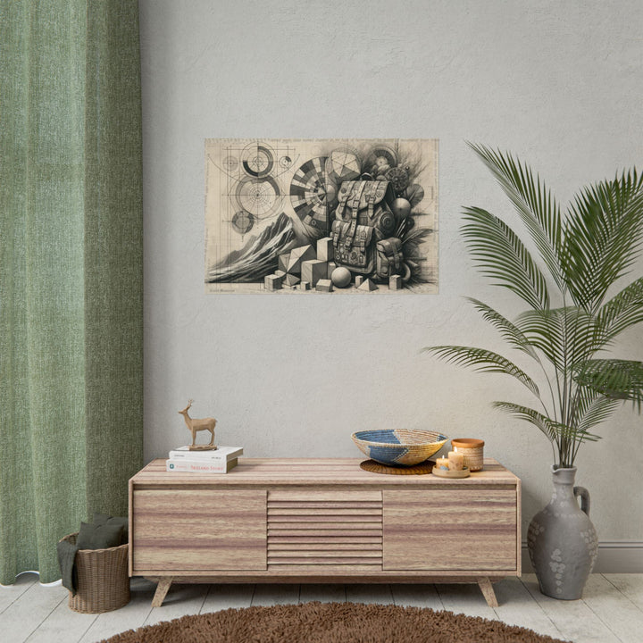 ✏️ Geometry's Wanderlust Overture - Art Print by Teo Teglia Art