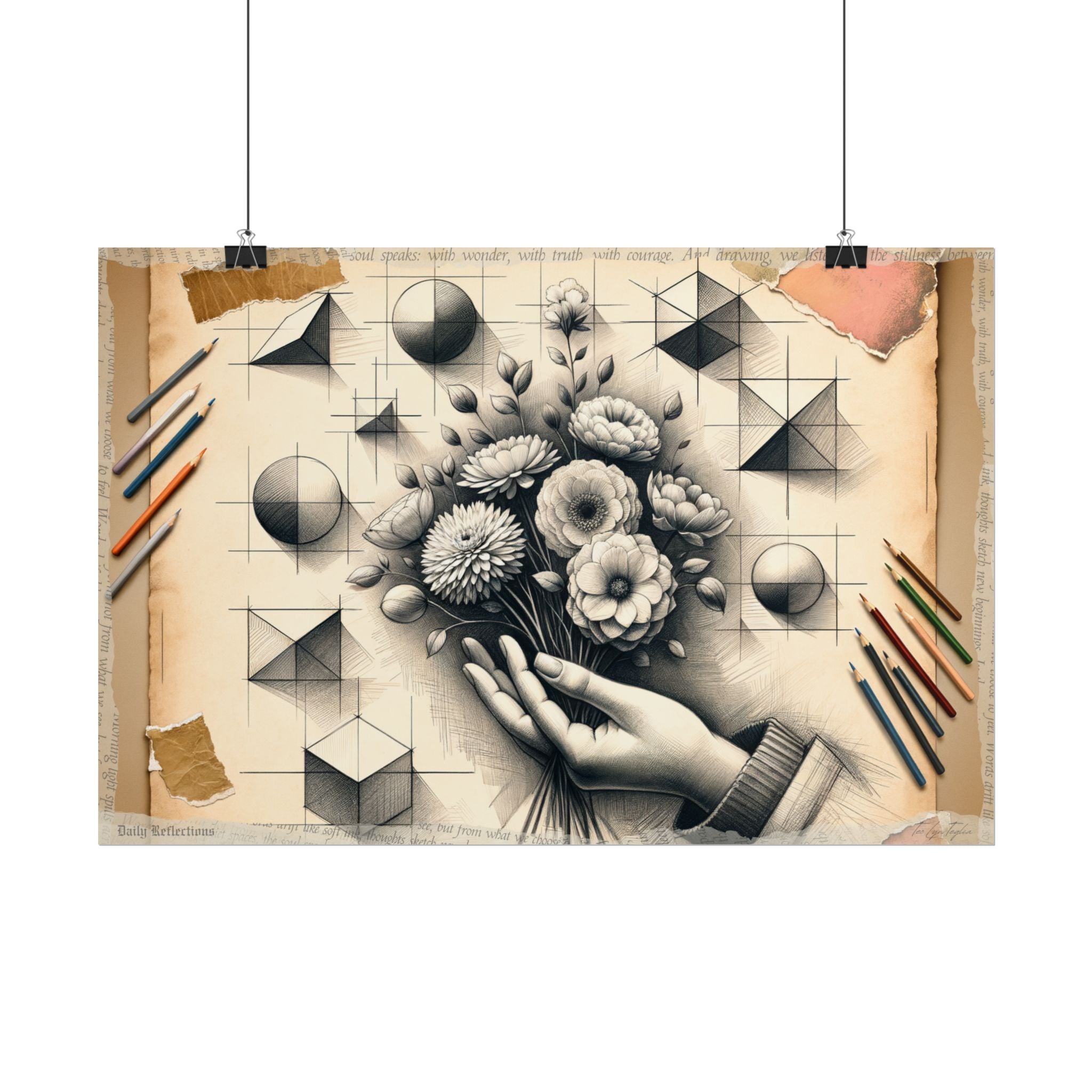 ✏️ Harmony in Progression: From Geometry to Kindness - Art Print by Teo Teglia Art