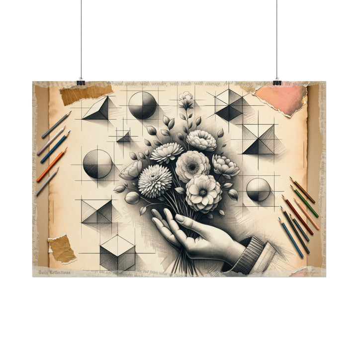 ✏️ Harmony in Progression: From Geometry to Kindness - Art Print by Teo Teglia Art