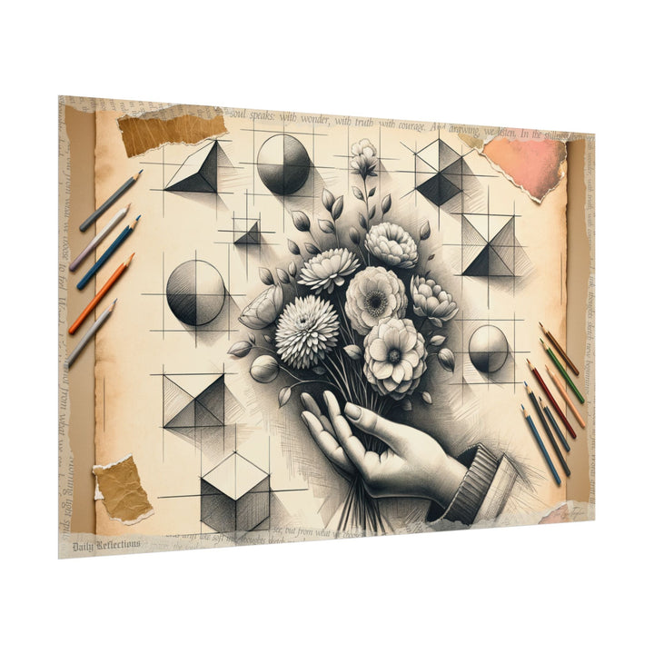 ✏️ Harmony in Progression: From Geometry to Kindness - Art Print by Teo Teglia Art