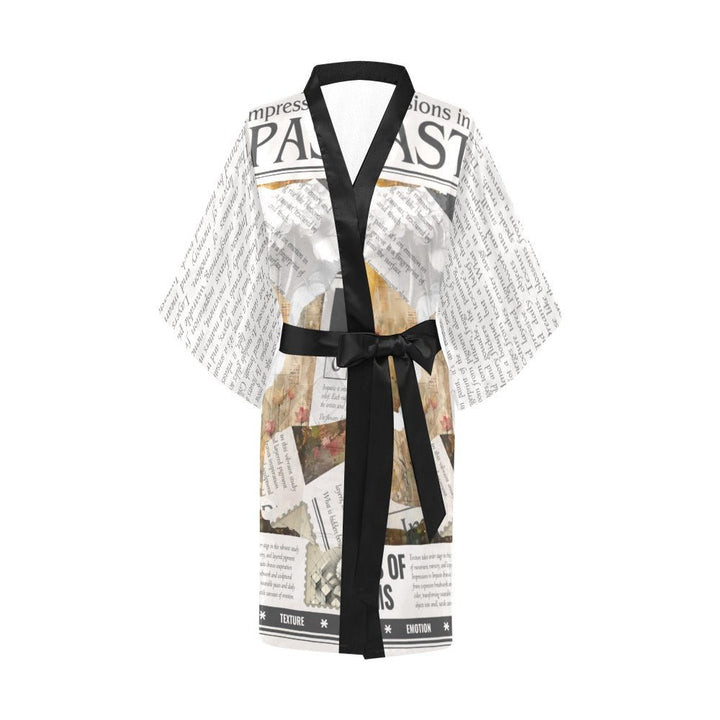 Impressions in Impasto - Artful Kimono Robe by Teo Teglia Art