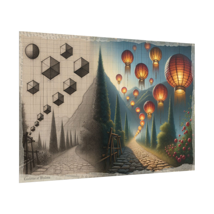 Journey of Illuminated Transitions - Art Print by Teo Teglia Art