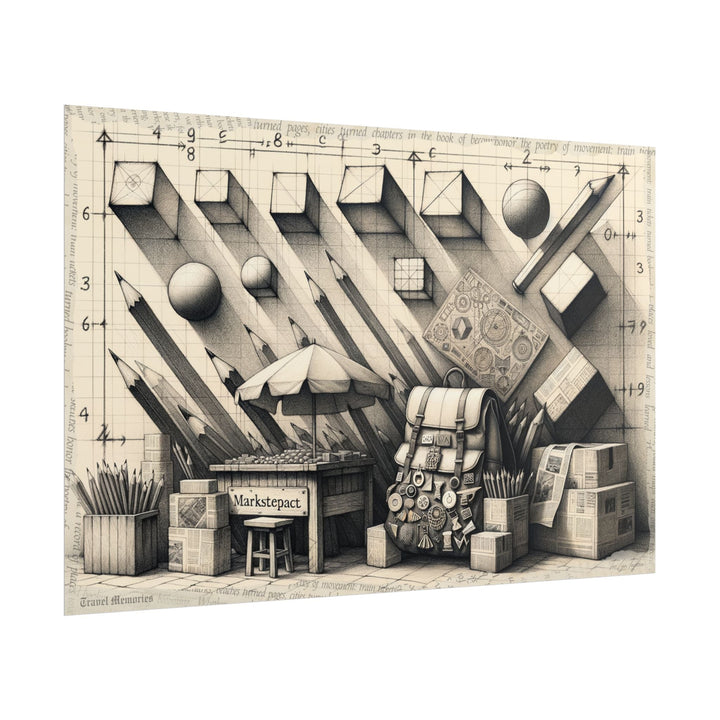 "Journey's Geometry Unpacked" - Art Print by Teo Teglia Art