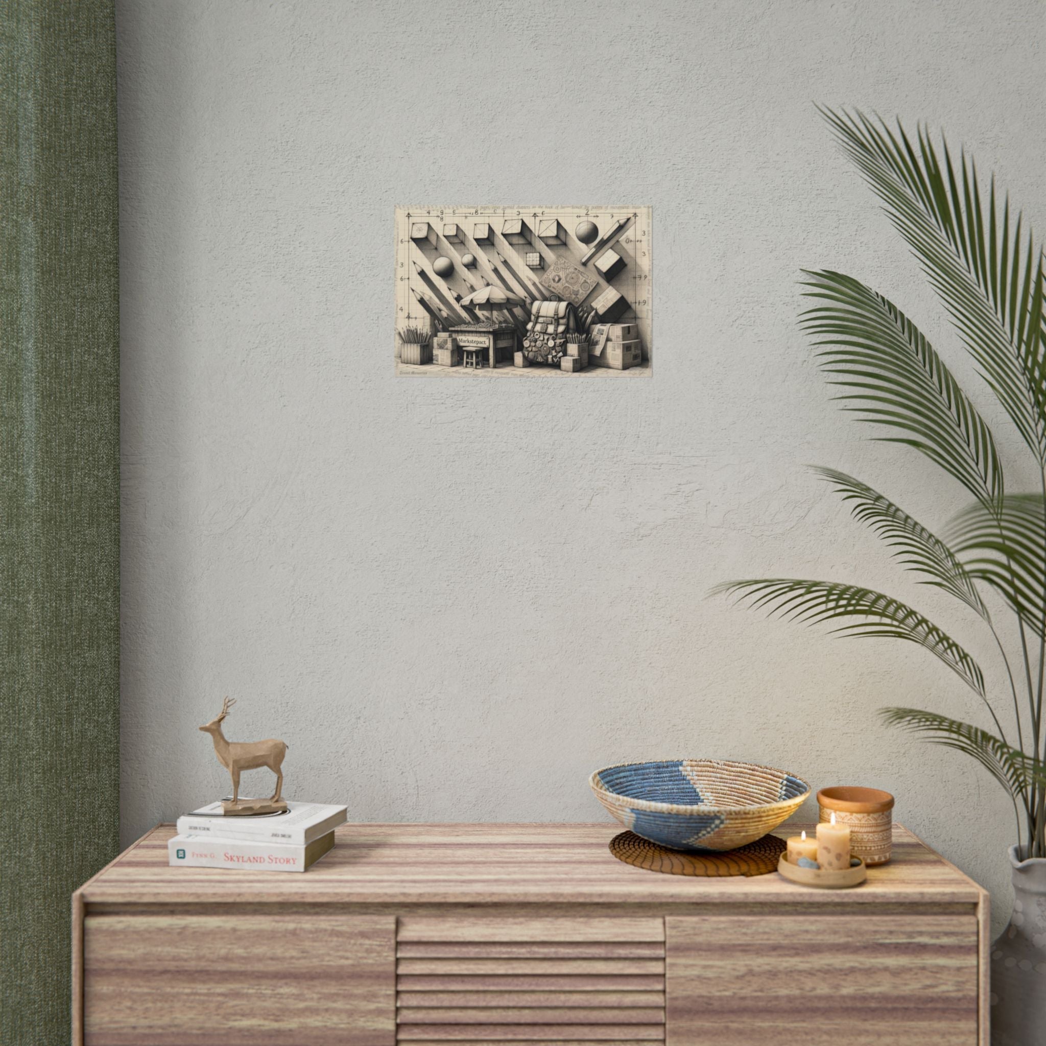 "Journey's Geometry Unpacked" - Art Print by Teo Teglia Art