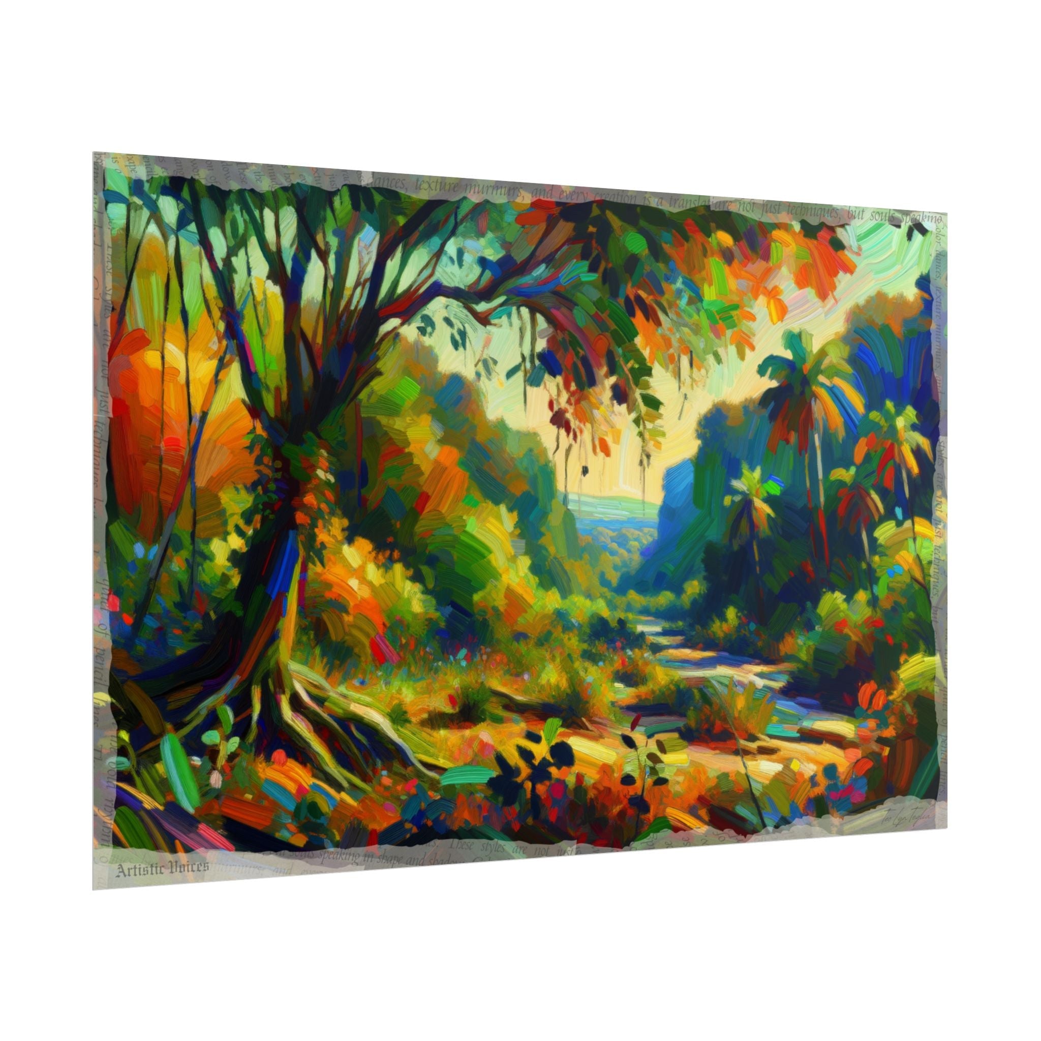 Jungle's Heartbeat Hues - Art Print by Teo Teglia Art