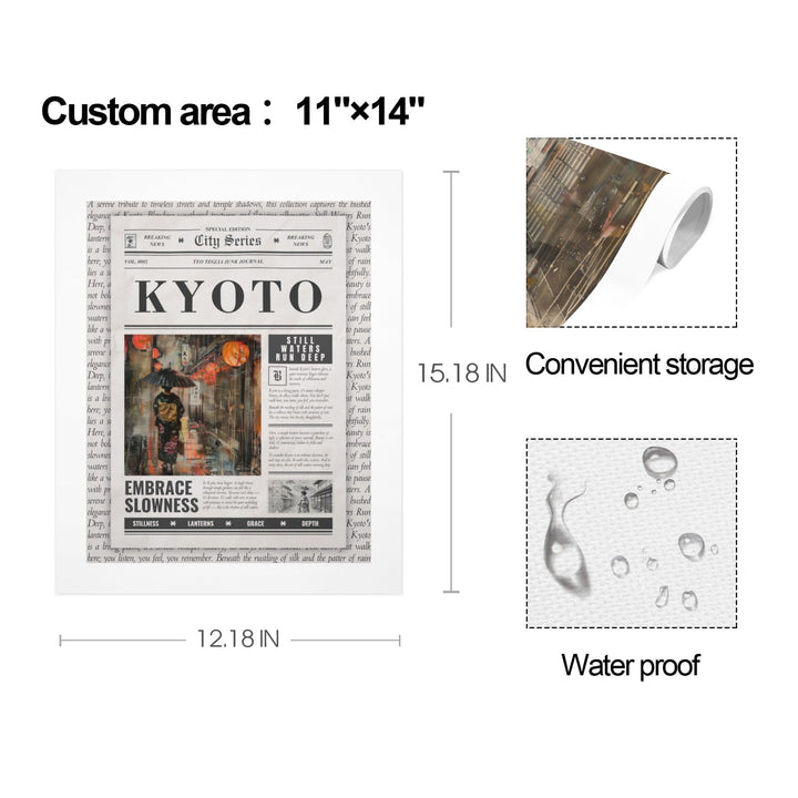 Kyoto - Gallery Art Print Set of 3 by Teo Teglia Art
