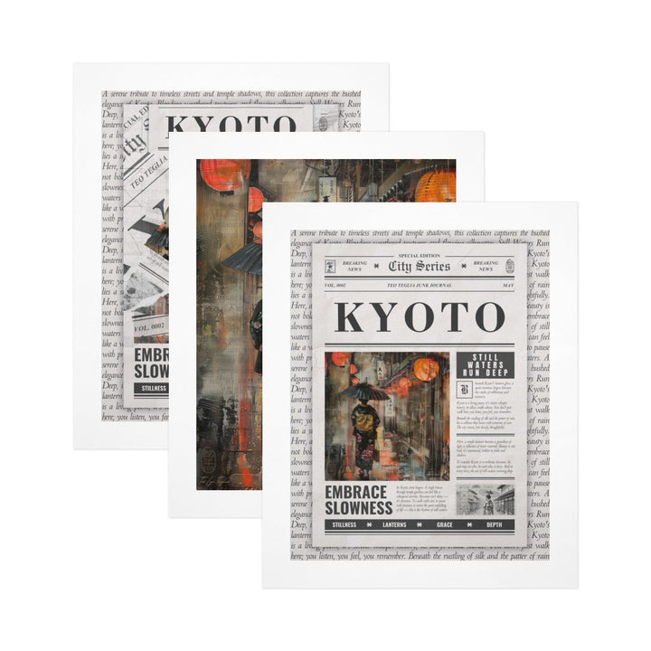 Kyoto - Gallery Art Print Set of 3 by Teo Teglia Art