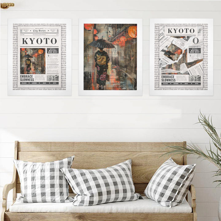 Kyoto - Gallery Art Print Set of 3 by Teo Teglia Art