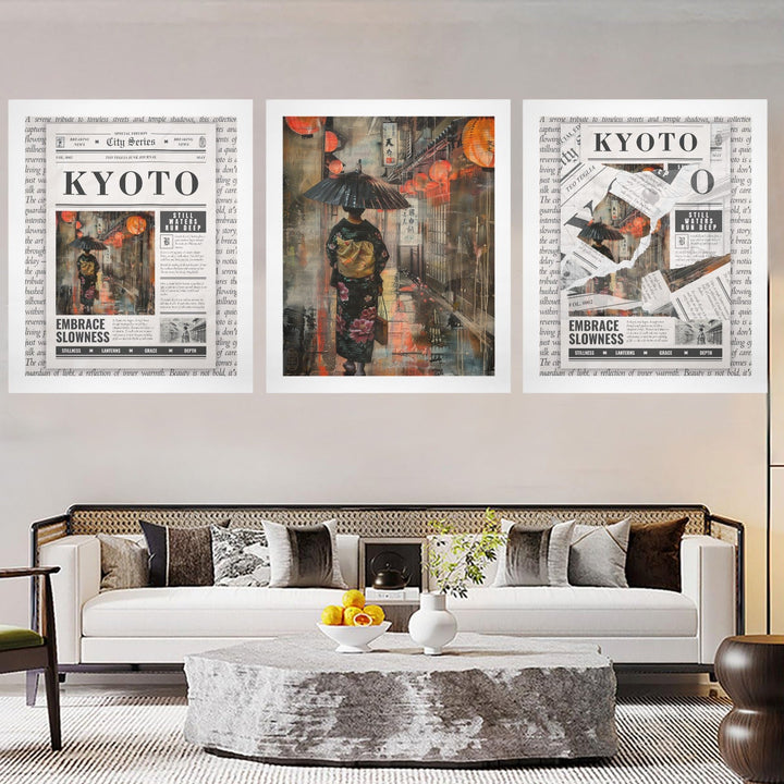 Kyoto - Gallery Art Print Set of 3 by Teo Teglia Art