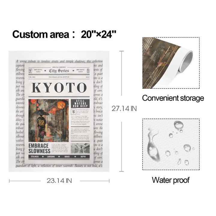 Kyoto - Gallery Art Print Set of 3 by Teo Teglia Art